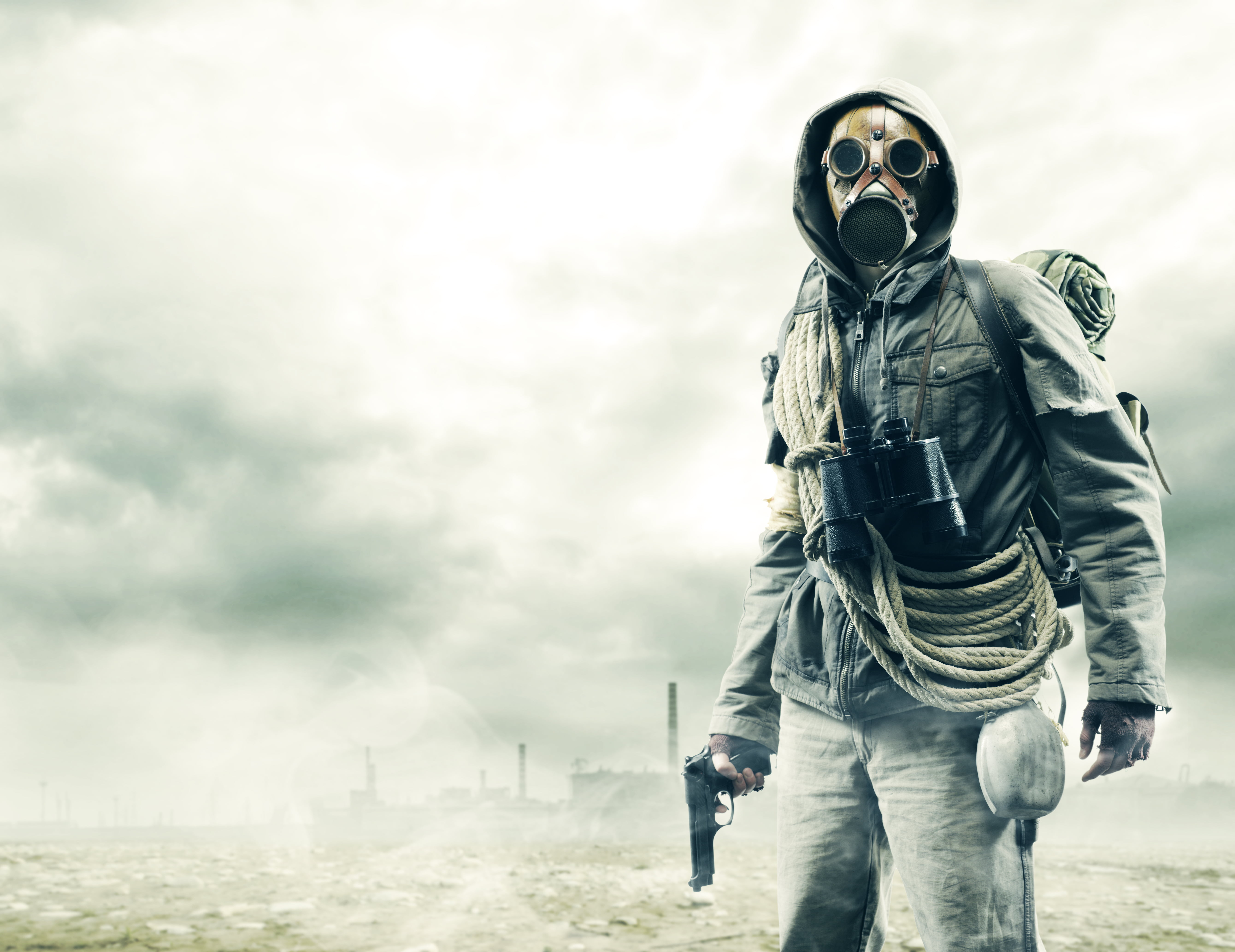 aggression, fear, radioactive Warning Symbol, nature, oPS, radiation, security, Stalker, military, obscured face, smoke - Physical Structure, HD Wallpaper
