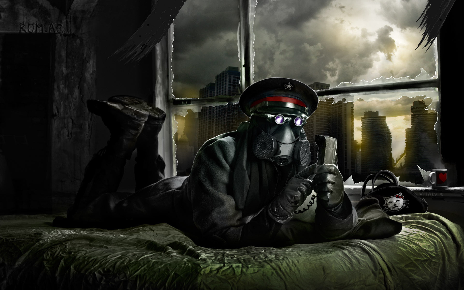 men, oPS, terrorism, toxic Substance, danger, phone, bed, captain, nature, horror, dark, military, mask, radiation, armed Forces, protective Workwear, HD Wallpaper