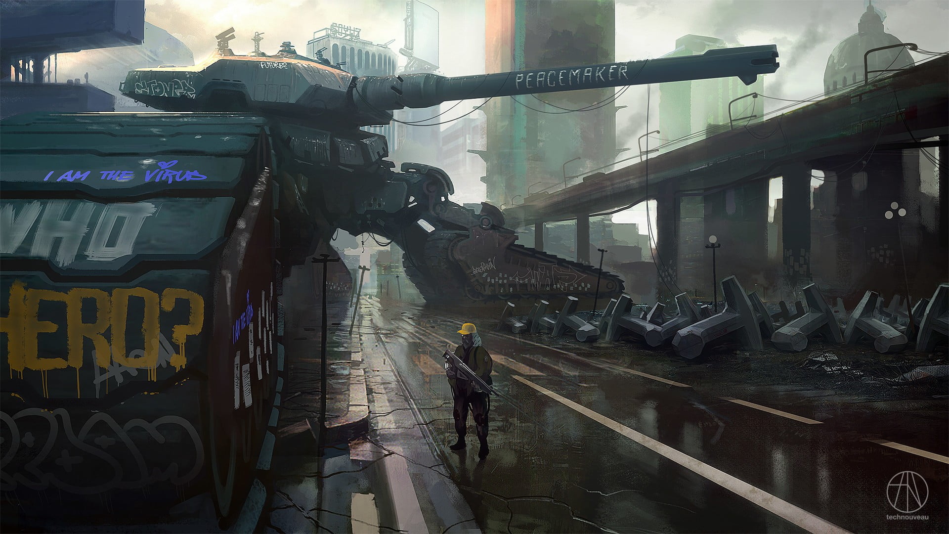 war, men, outdoors, army, architecture, human representation, water, rain, building exterior, working, armed Forces, transportation, science fiction, city, HD Wallpaper
