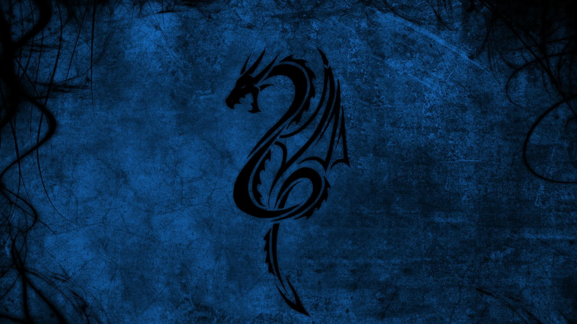 1080P, lollipop, blue, dragon, HD Wallpaper