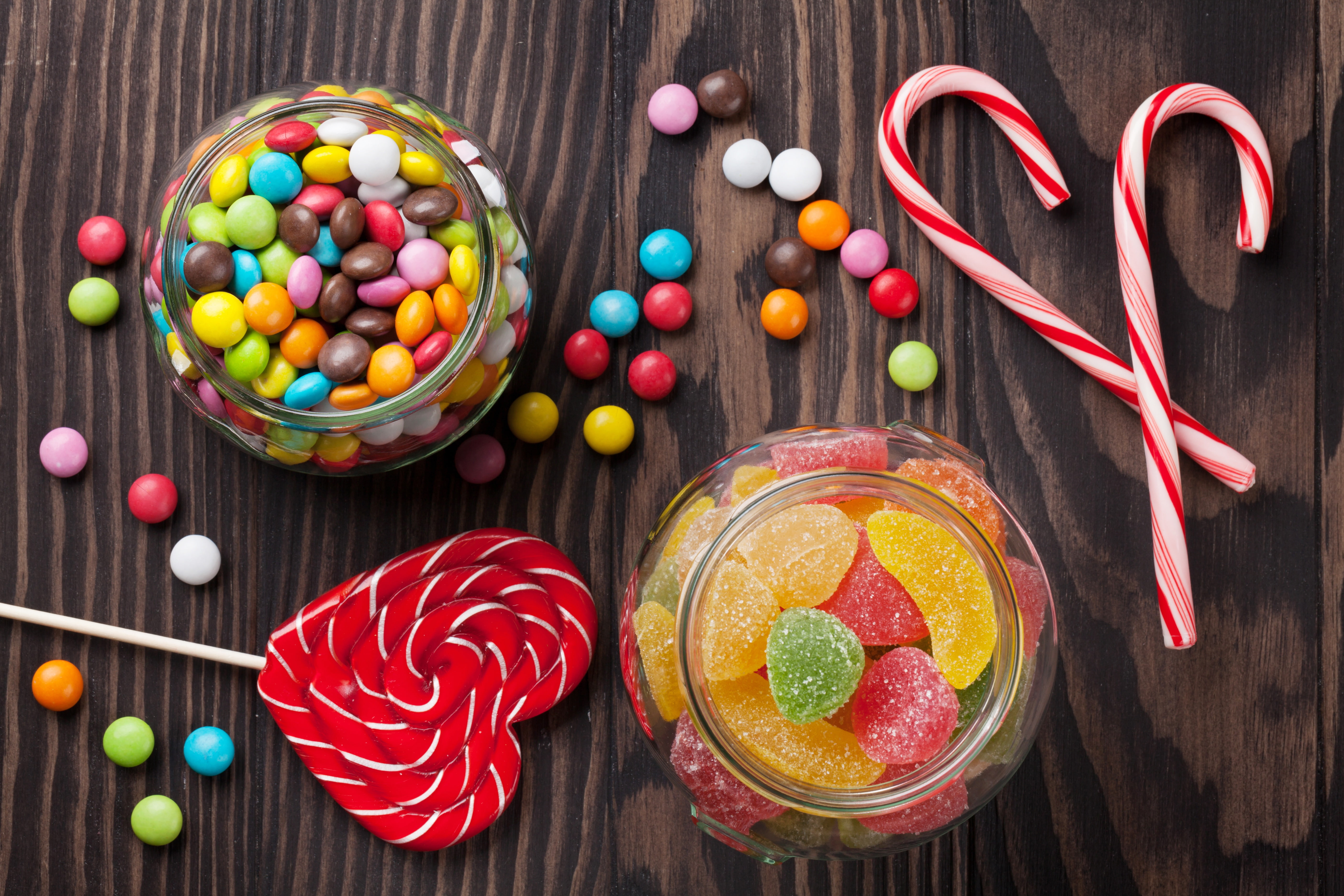 5K, lollipop, candy, jelly, lollipops, sweets, colorful, marmalade, sweet, HD Wallpaper