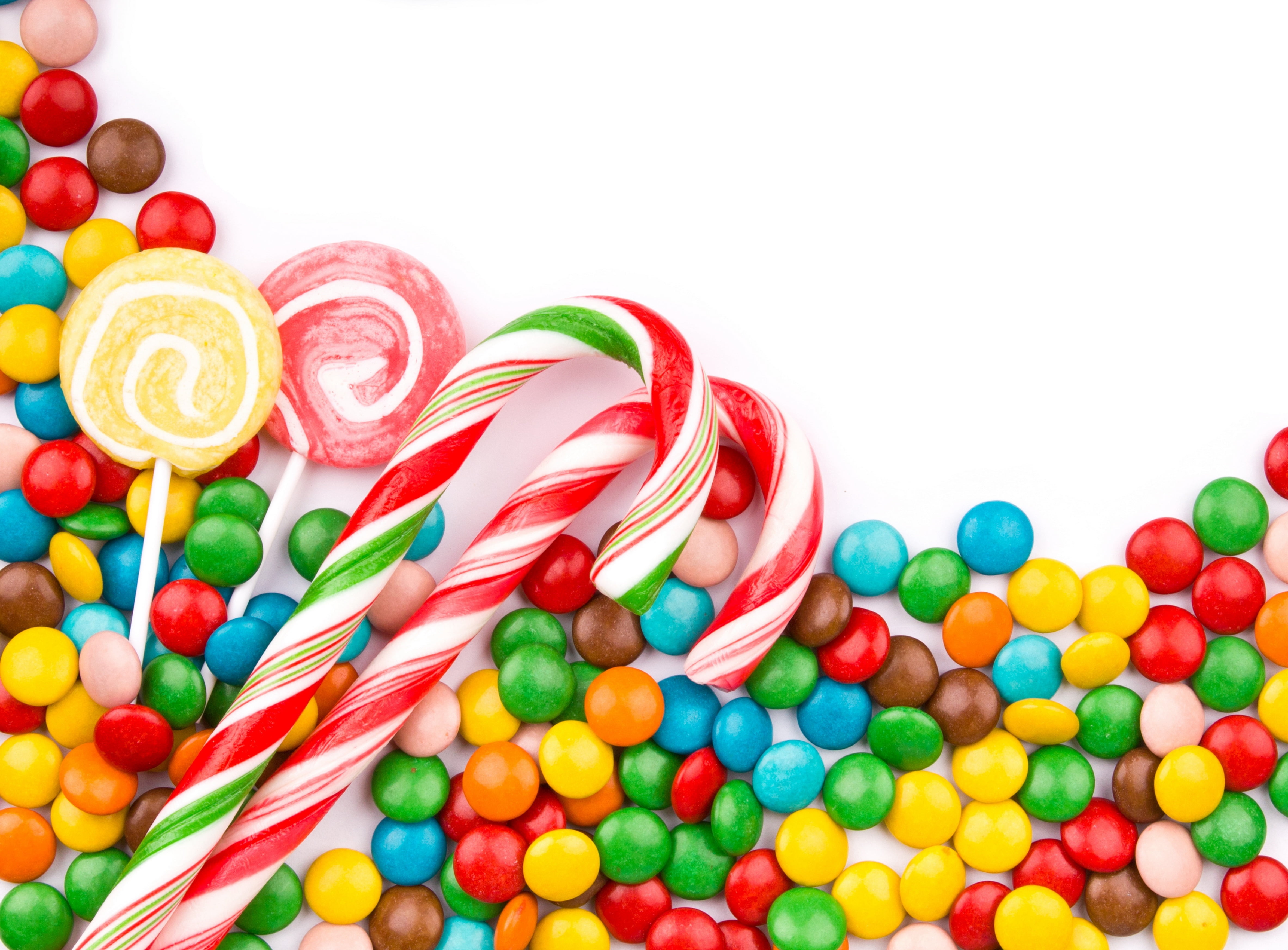 chocolate Candy, snack, red, orange Color, food And Drink, jellybean, yellow, large Group of Objects, backgrounds, cut out, white, sugar, gourmet, blue, HD Wallpaper
