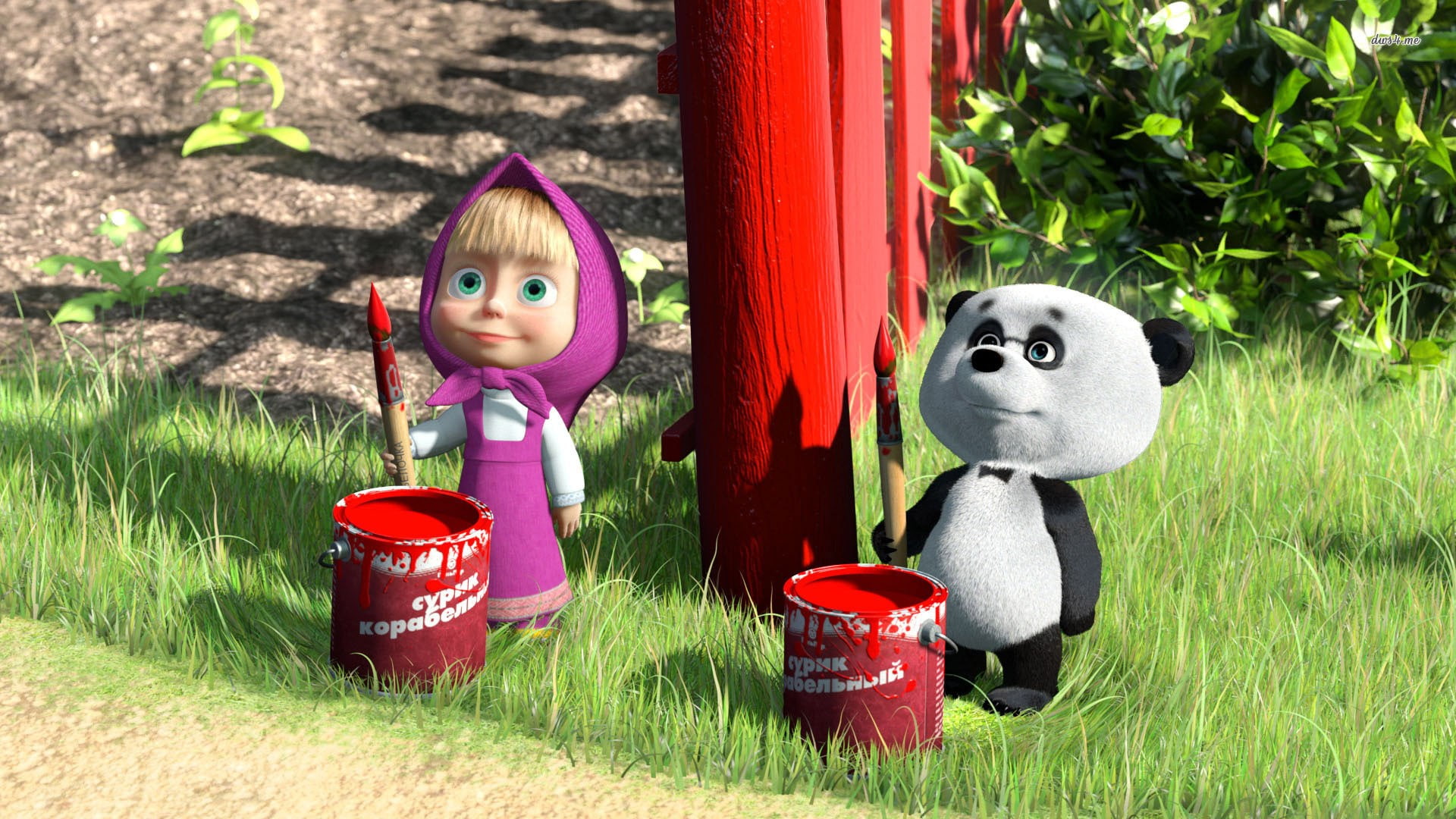 masha and the bear, 1080P, HD Wallpaper