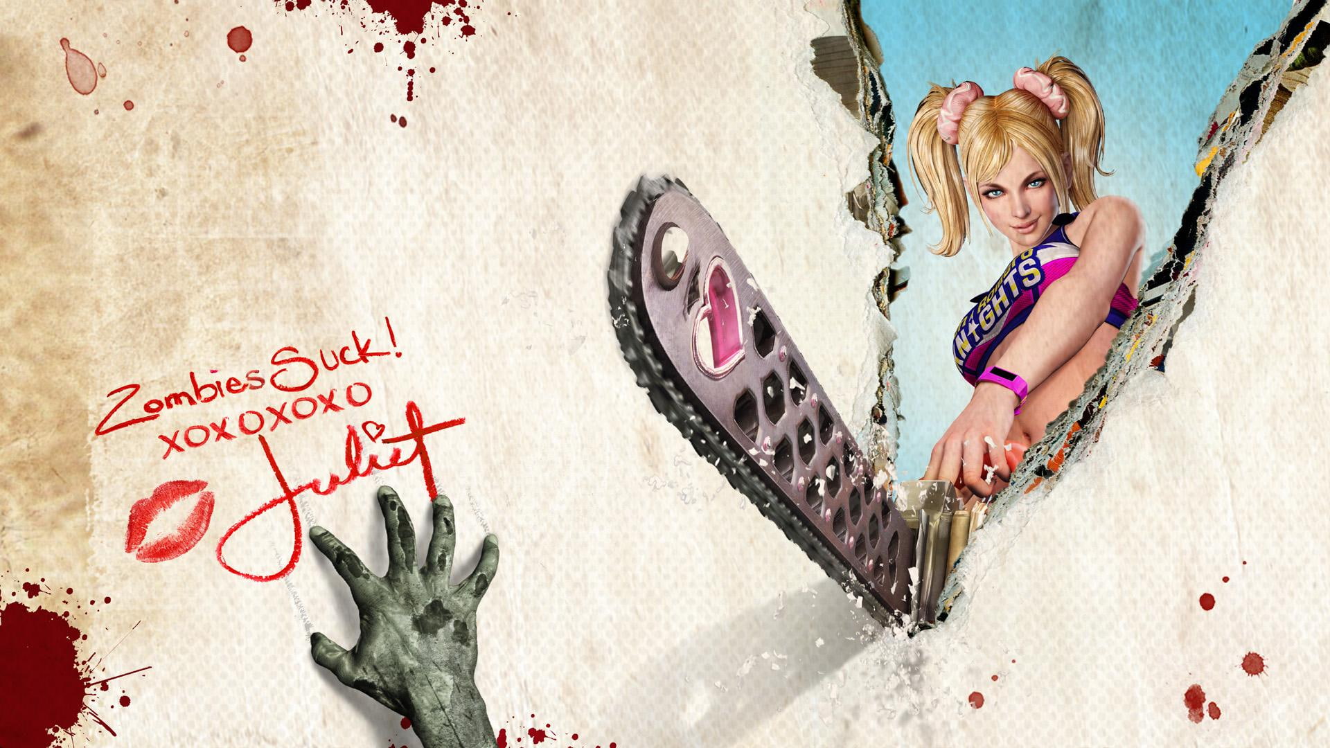 1080P, slash, chainsaw, lollipop, games, hack, HD Wallpaper