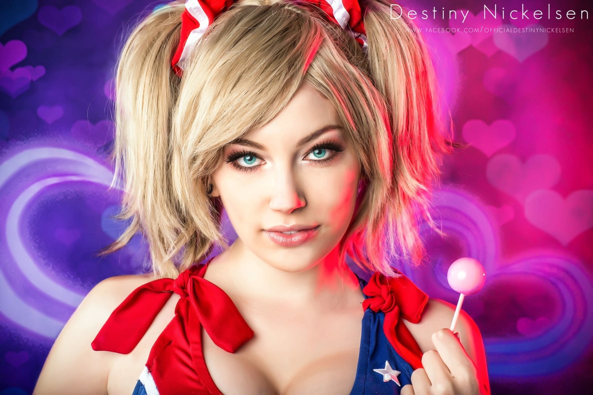 Blonde, portrait, Juliet Starling, young adult, hair, bright, nightlife, positive emotion, make-up, body part, looking at camera, beautiful woman, beauty, HD Wallpaper