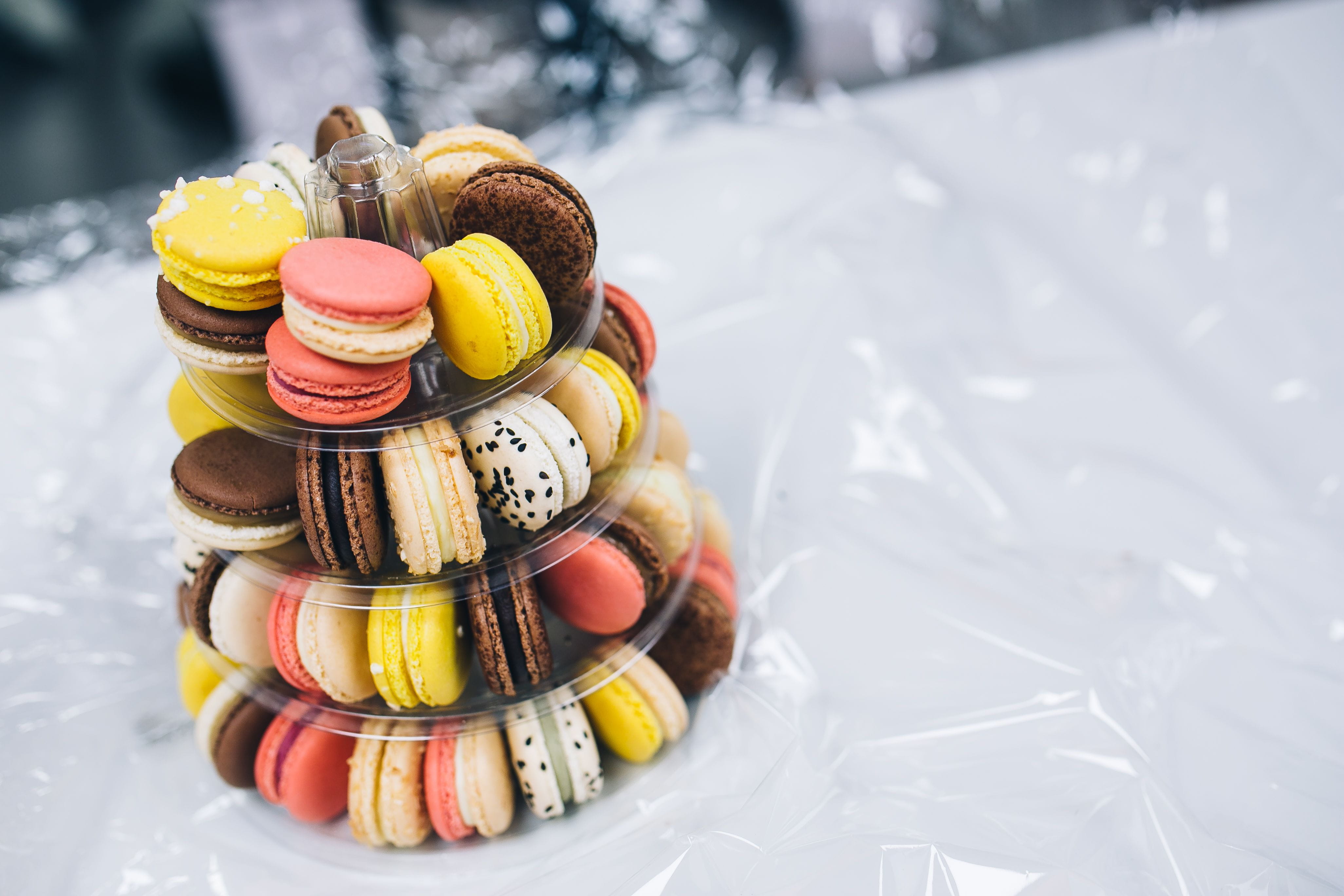 yellow, colorful, tasty, ready-to-eat, confection, cold temperature, freshness, still life, close-up, candy, meringue, sugar, choice, arranged, macaron, HD Wallpaper