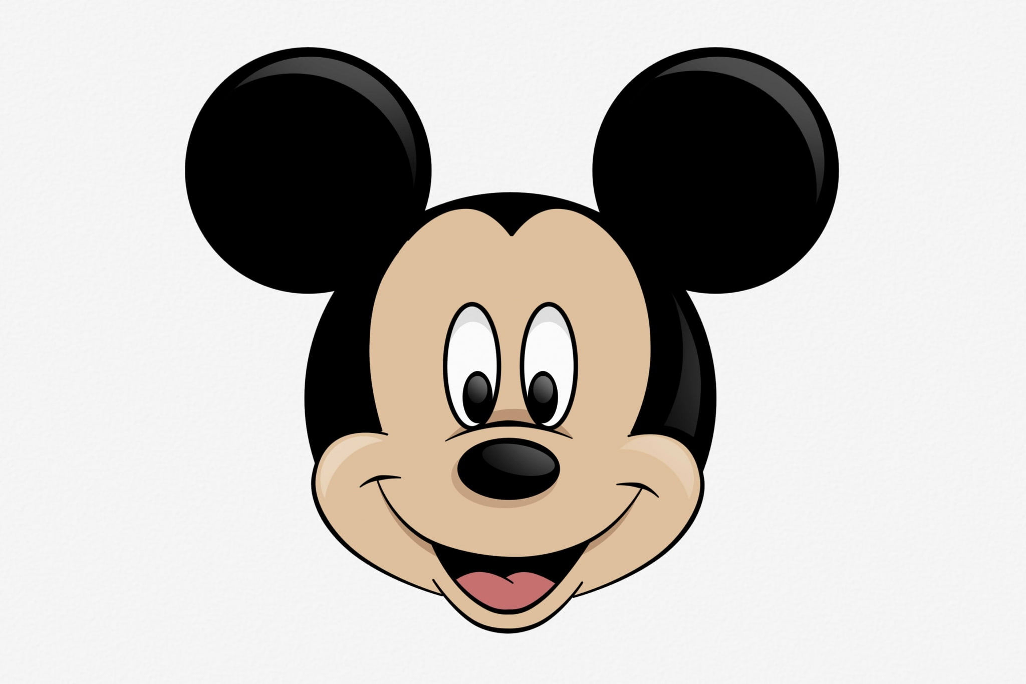 indoors, copy space, studio shot, art and craft, mask, circle, mickey mouse images for backgrounds desktop, anthropomorphic smiley face, no people, smiling, HD Wallpaper