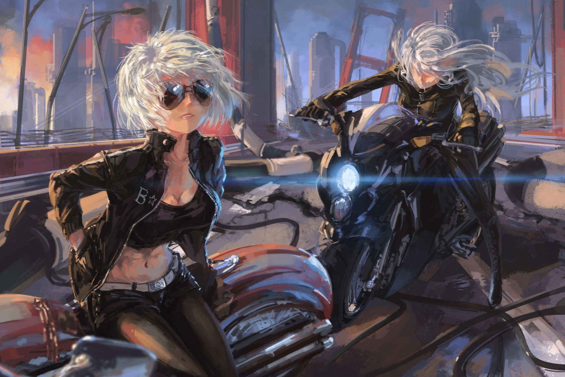 yorha no.2 type a, females, one person, mode of transportation, women, 1080P, blond hair, yorha no.2 type b, leisure activity, lifestyles, hair, fashion, HD Wallpaper