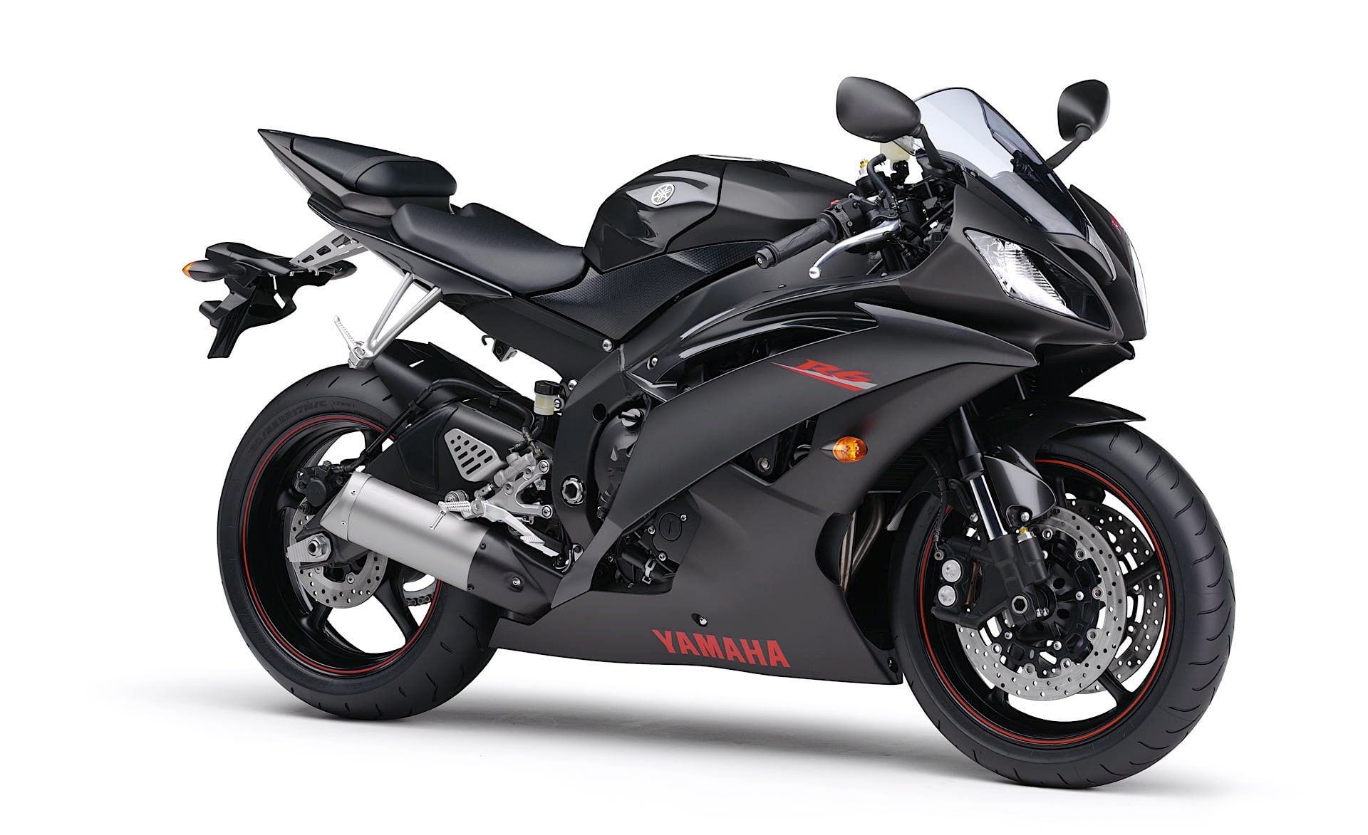 Motorcycles, modern, cut out, no people, parking, black, sports, sport, motorcycle, Yamaha, r, tire, bike, studio shot, land vehicle, transportation, headwear, HD Wallpaper