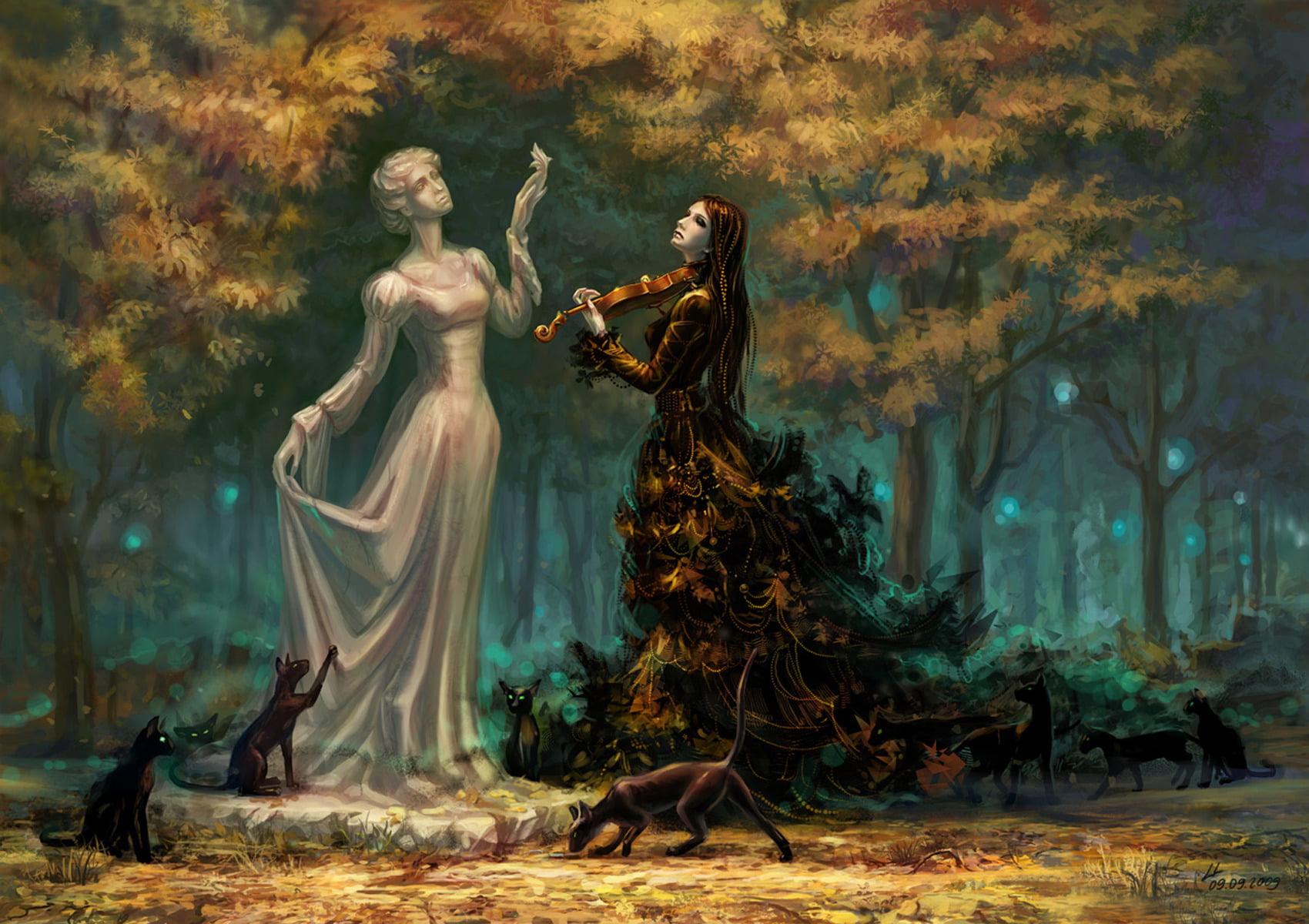 emotion, fashion, fairy, women, halloween, nature, magic, dark, death, mystery, adult, characters, females, animation, plant, illustration, fantasy, digital composite, HD Wallpaper
