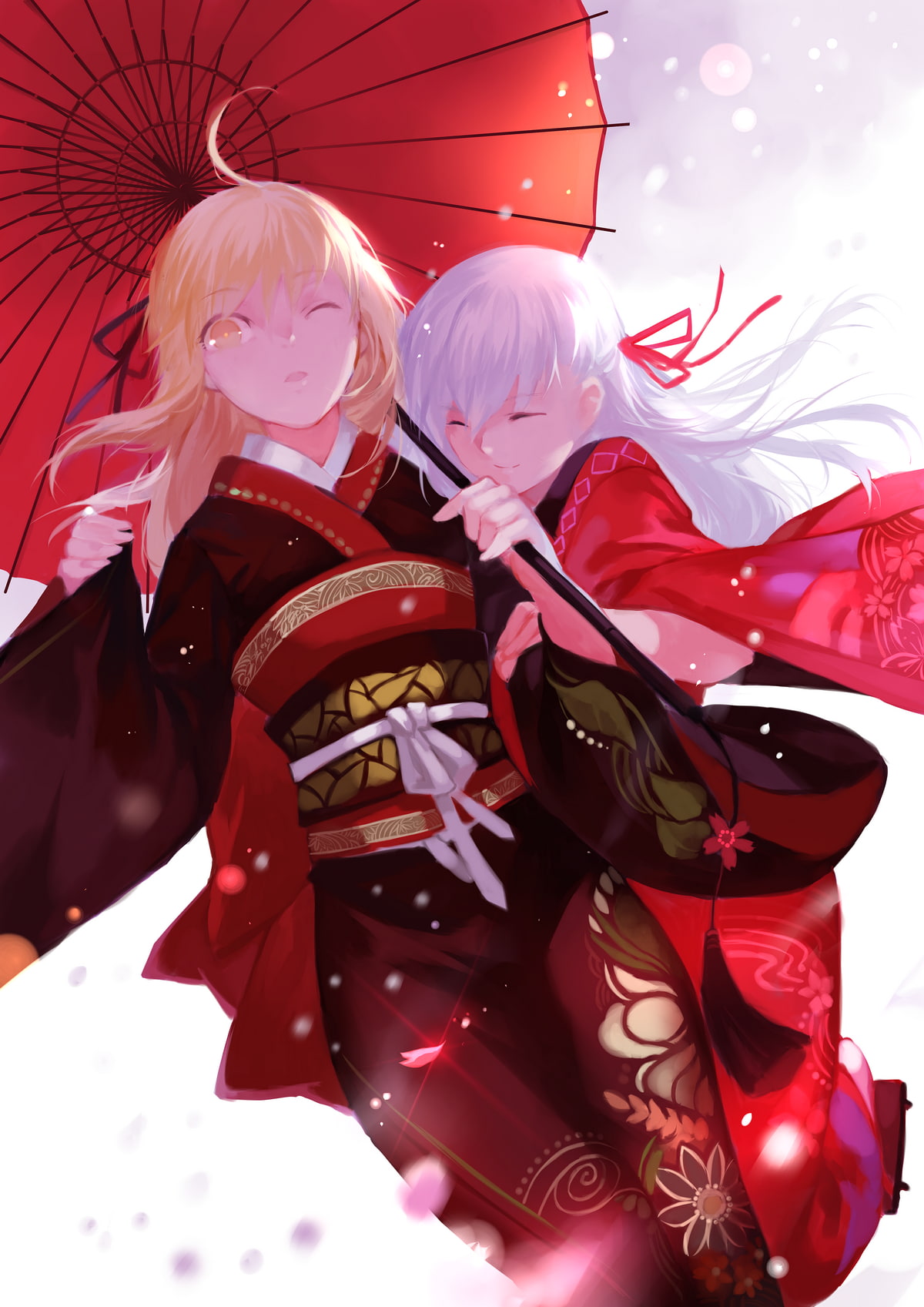 Saber Alter, event, no people, stage costume, anime girls, celebration, clothing, 720P, mask - disguise, carnival - celebration event, Matou Sakura, Fate/Stay Night, Phone HD Wallpaper
