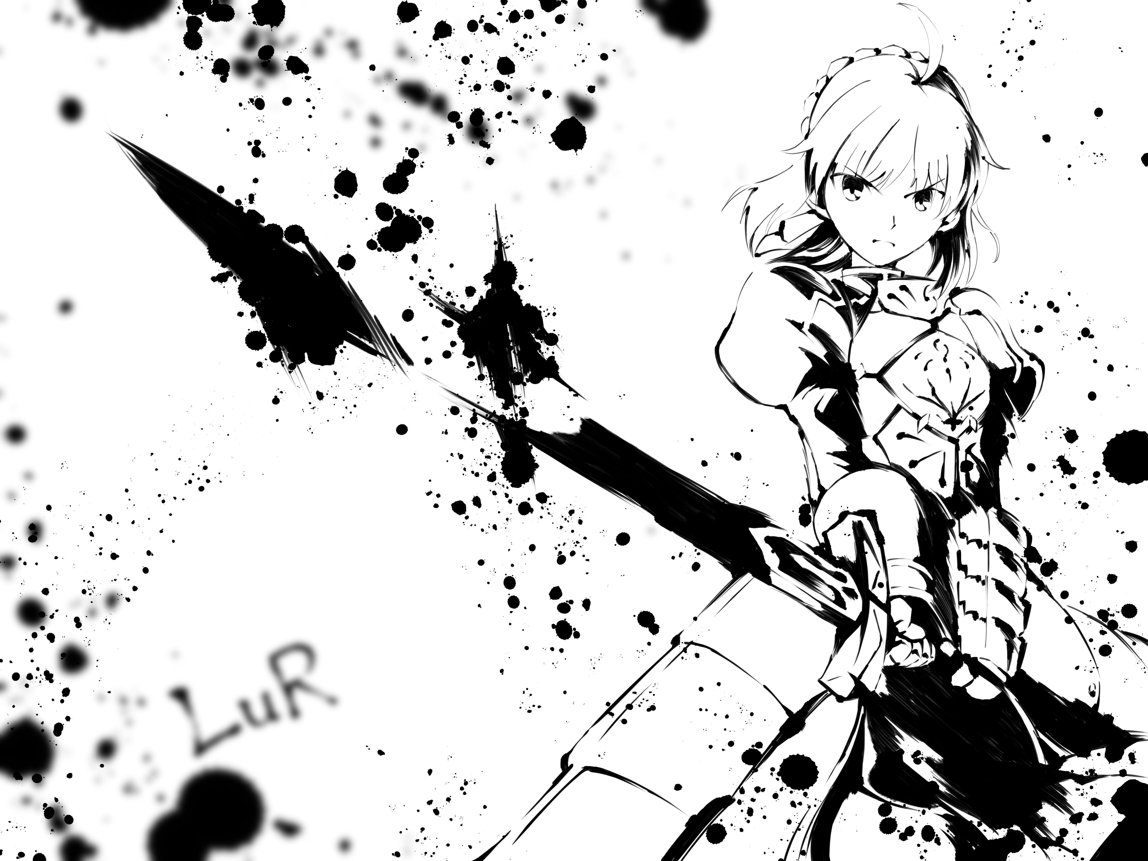 Saber (Fate Series), Fate Series, Artoria Pendragon, 4K, Fate/Stay Night, HD Wallpaper