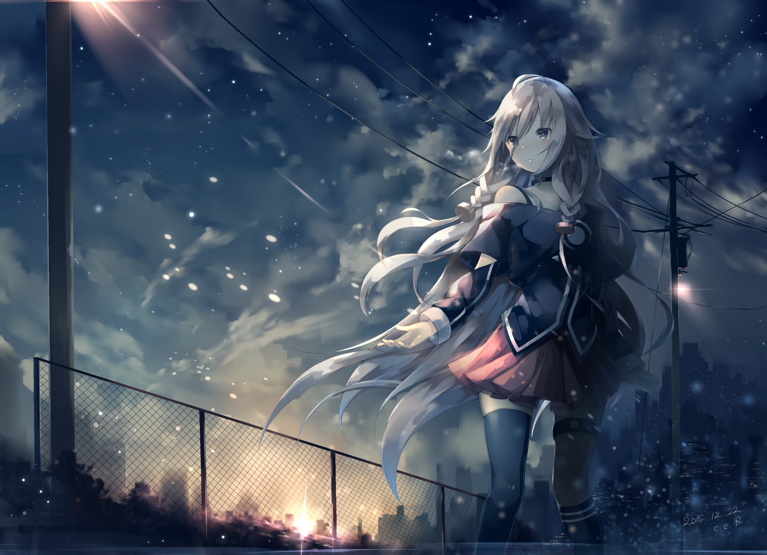 three quarter length, standing, real people, hair, architecture, hairstyle, lifestyles, 2K, IA (Vocaloid), low angle view, women, anime, snow, beautiful woman, HD Wallpaper