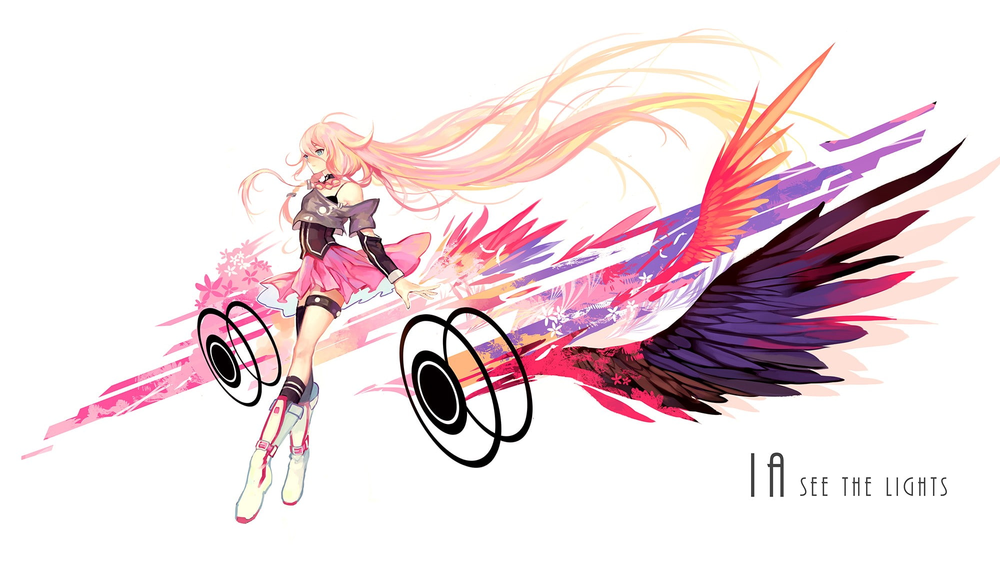 indoors, close-up, studio shot, IA (Vocaloid), multi colored, art and craft, paper, no people, still life, feather, craft, choice, text, representation, HD Wallpaper