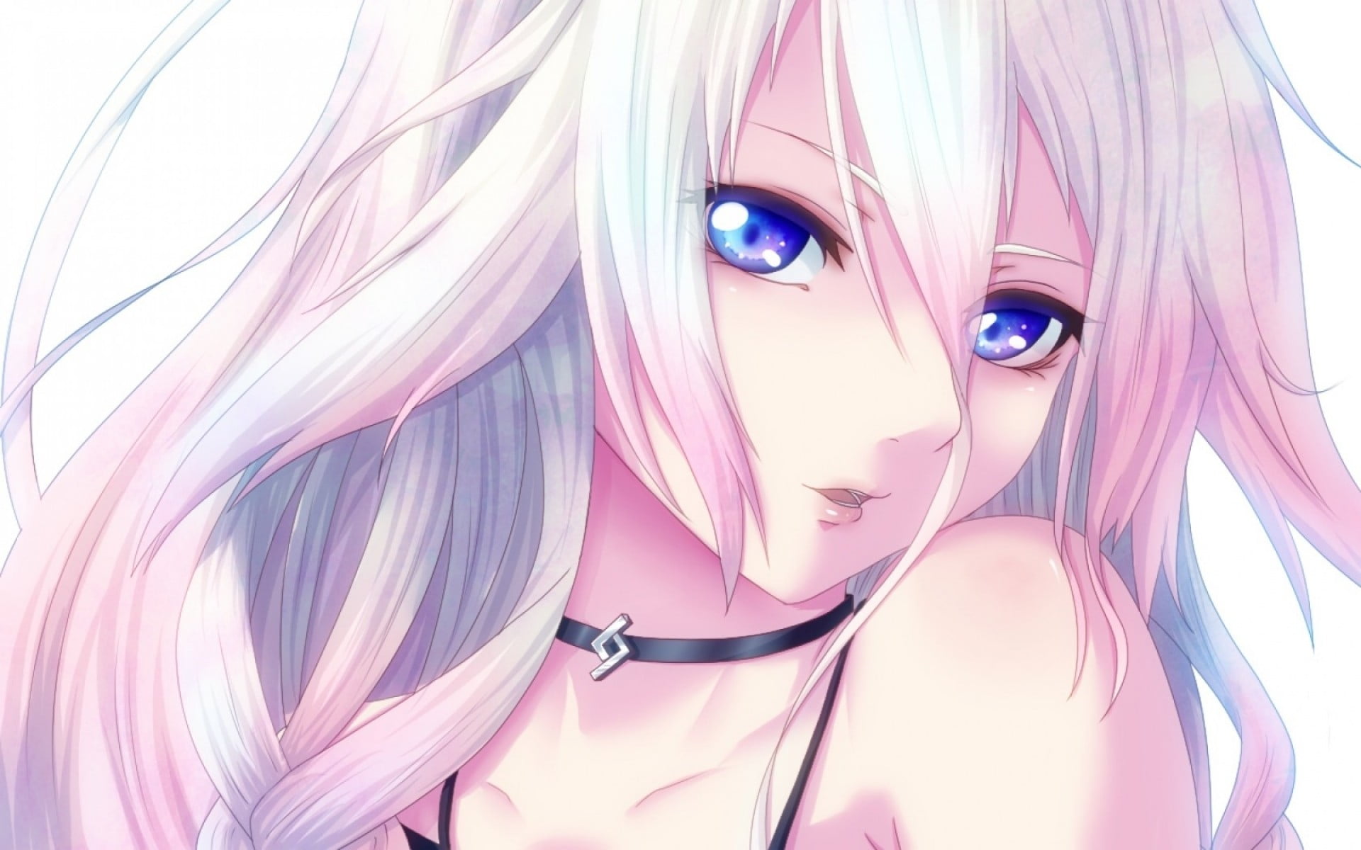 eye, Vocaloid, one person, looking at camera, beauty, young women, human face, IA (Vocaloid), human body part, dyed hair, adult, haired, body part, women, HD Wallpaper