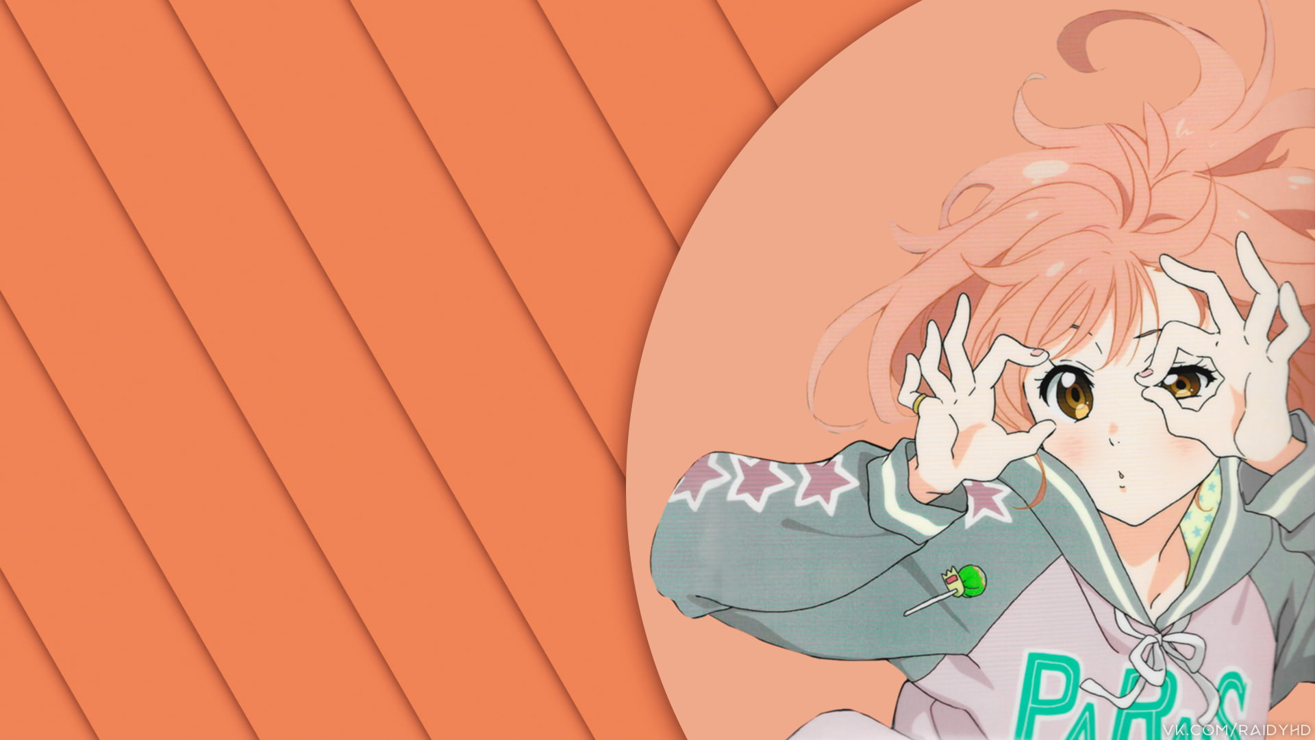 outdoors, art and craft, adult, picture-in-picture, wall - building feature, creativity, standing, anime, 1080P, orange color, human body part, front view, HD Wallpaper