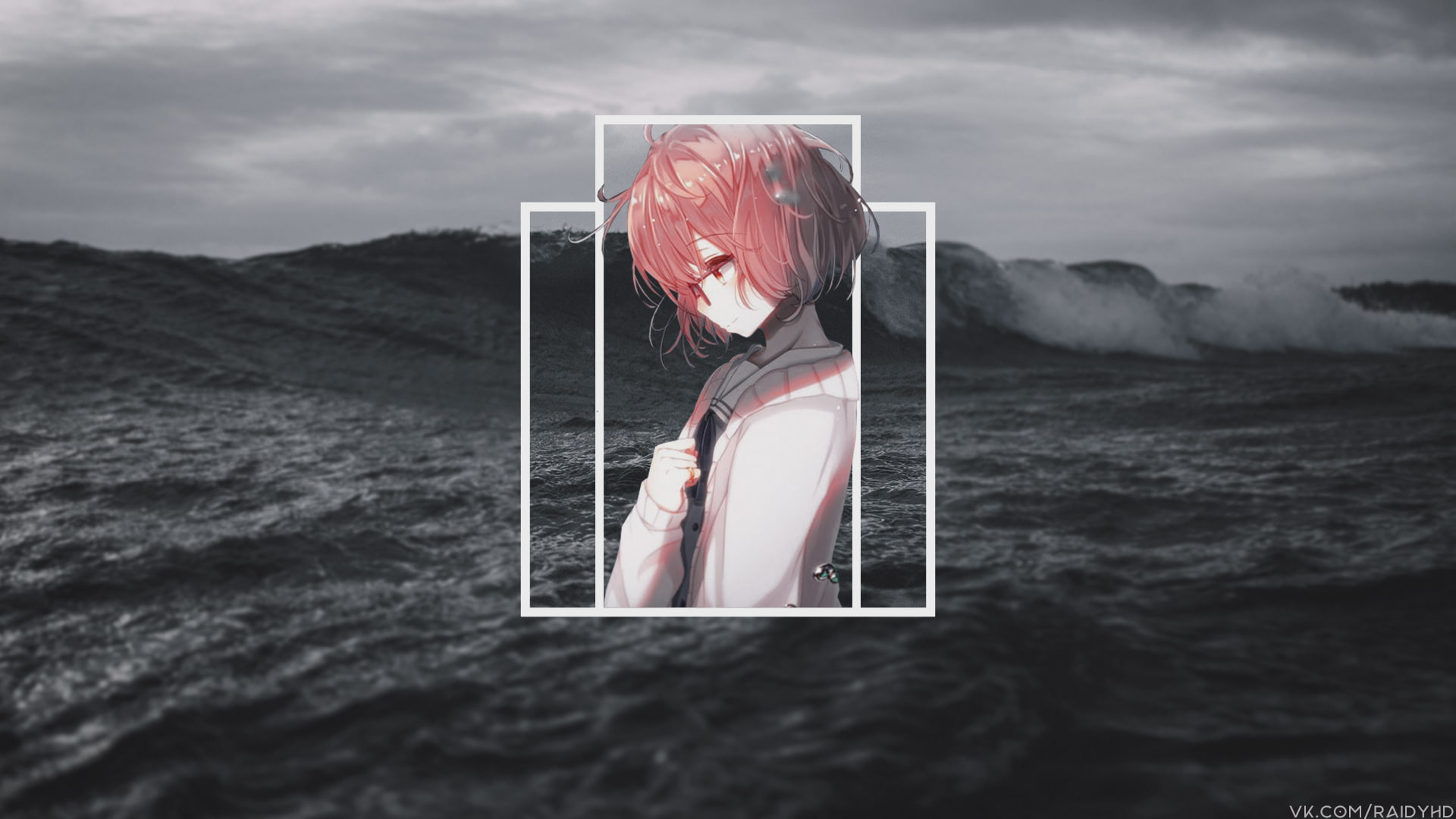 1080P, Kuriyama Mirai, anime girls, picture-in-picture, anime, HD Wallpaper