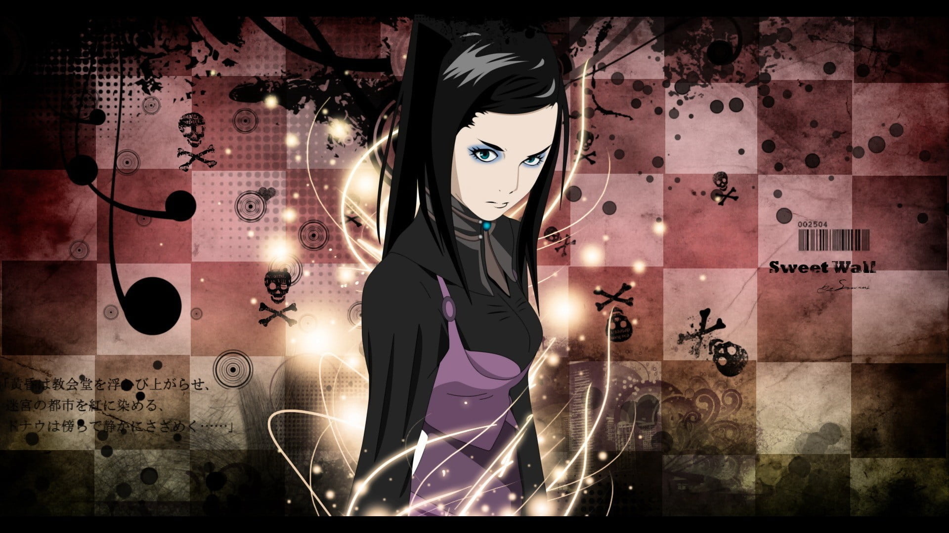 front view, auto post production filter, Re-l Mayer, young women, graffiti, Ergo Proxy, anime, leisure activity, standing, portrait, arts culture and entertainment, HD Wallpaper