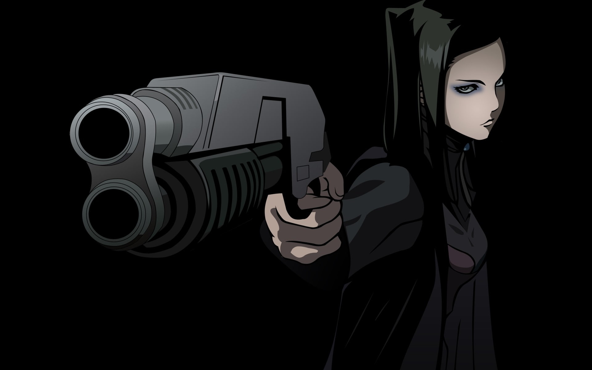 mask - disguise, lifestyles, young adult, representation, obscured face, digital composite, adult, one person, real people, graffiti, weapon, Ergo Proxy, HD Wallpaper