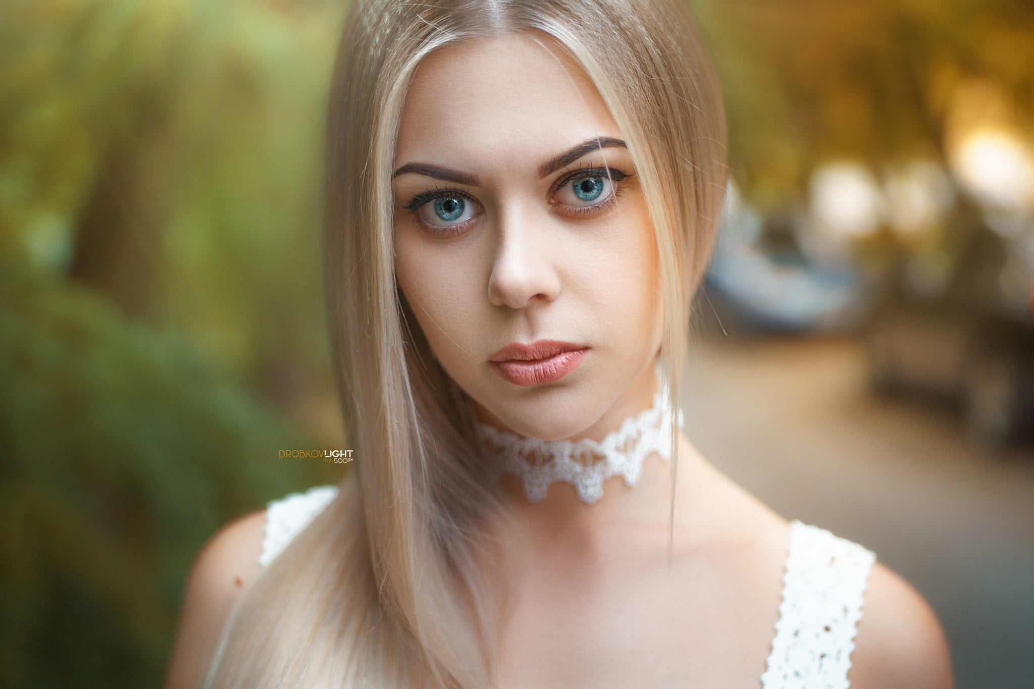 young women, blonde, face, headshot, 1080P, women, portrait, blue eyes, make-up, beauty, blond hair, beautiful woman, front view, one person, human face, HD Wallpaper