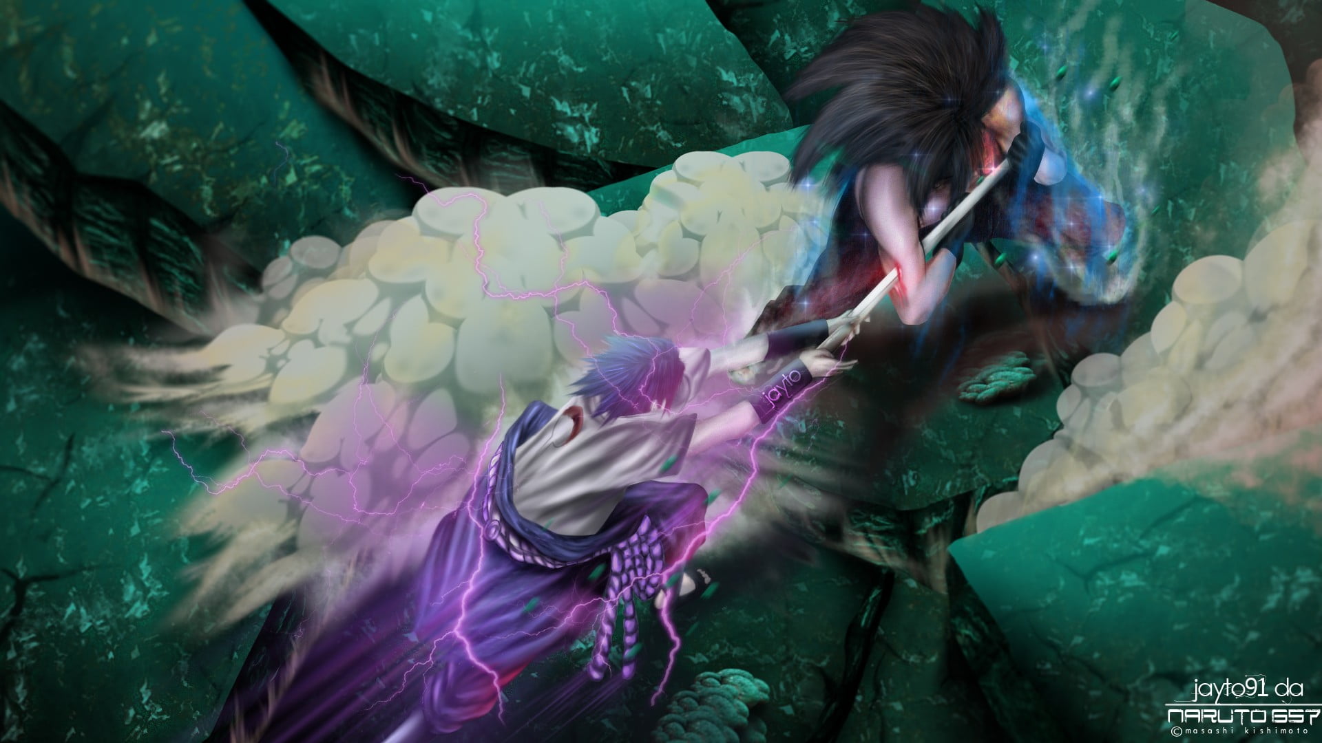 plant part, one person, Uchiha Sasuke, sword, day, outdoors, hairstyle, Naruto Shippuuden, females, full length, manga, leisure activity, nature, HD Wallpaper