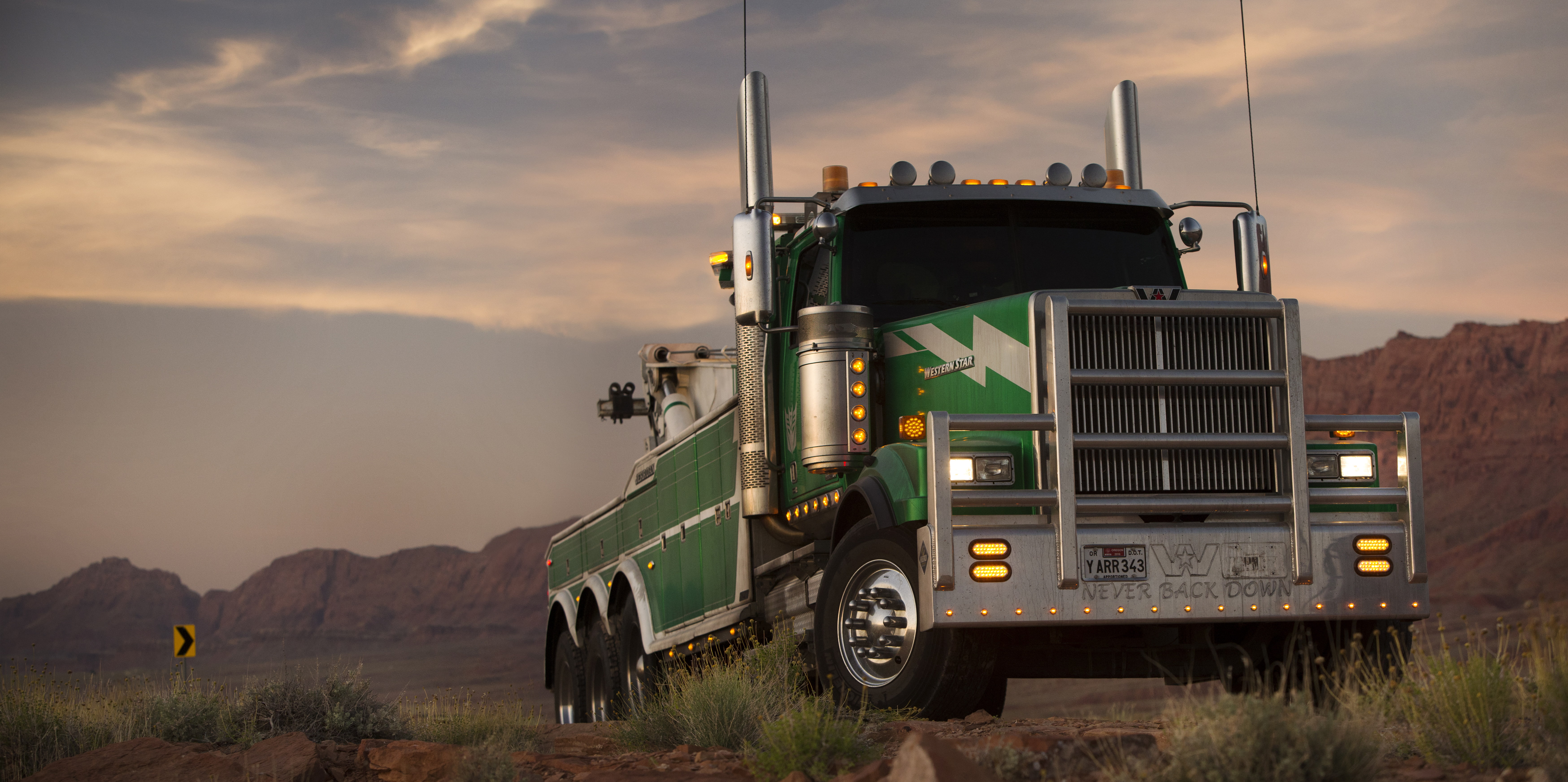 Transformers, 5K, Western Star 4900 SF, Onslaught, Transformers 5: The Last Knight, HD Wallpaper