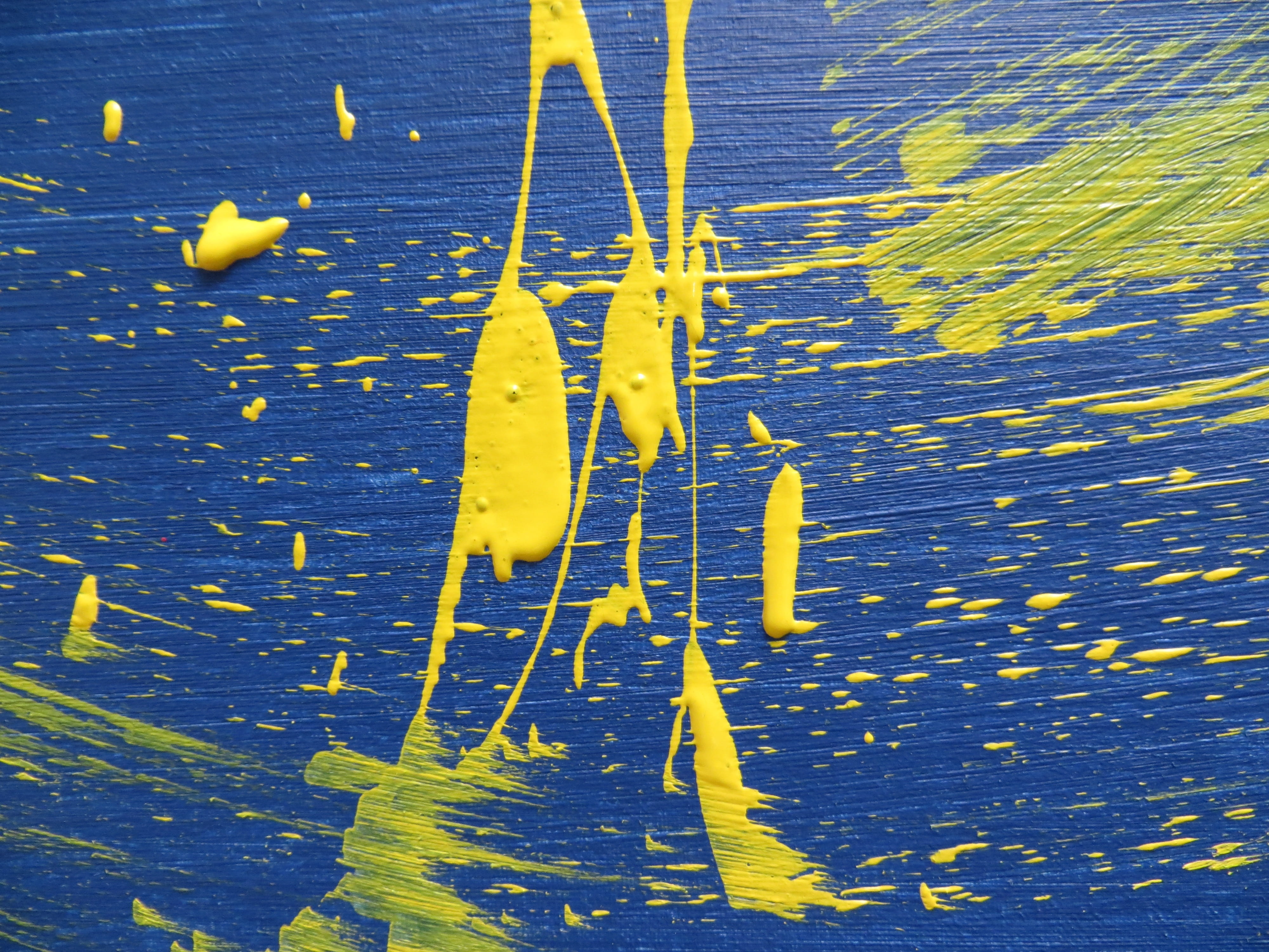vibrant, food and drink, creativity, plant part, bright, abstract, nature, close-up, no people, water, group of objects, art, yellow, sea, paint, blue, HD Wallpaper