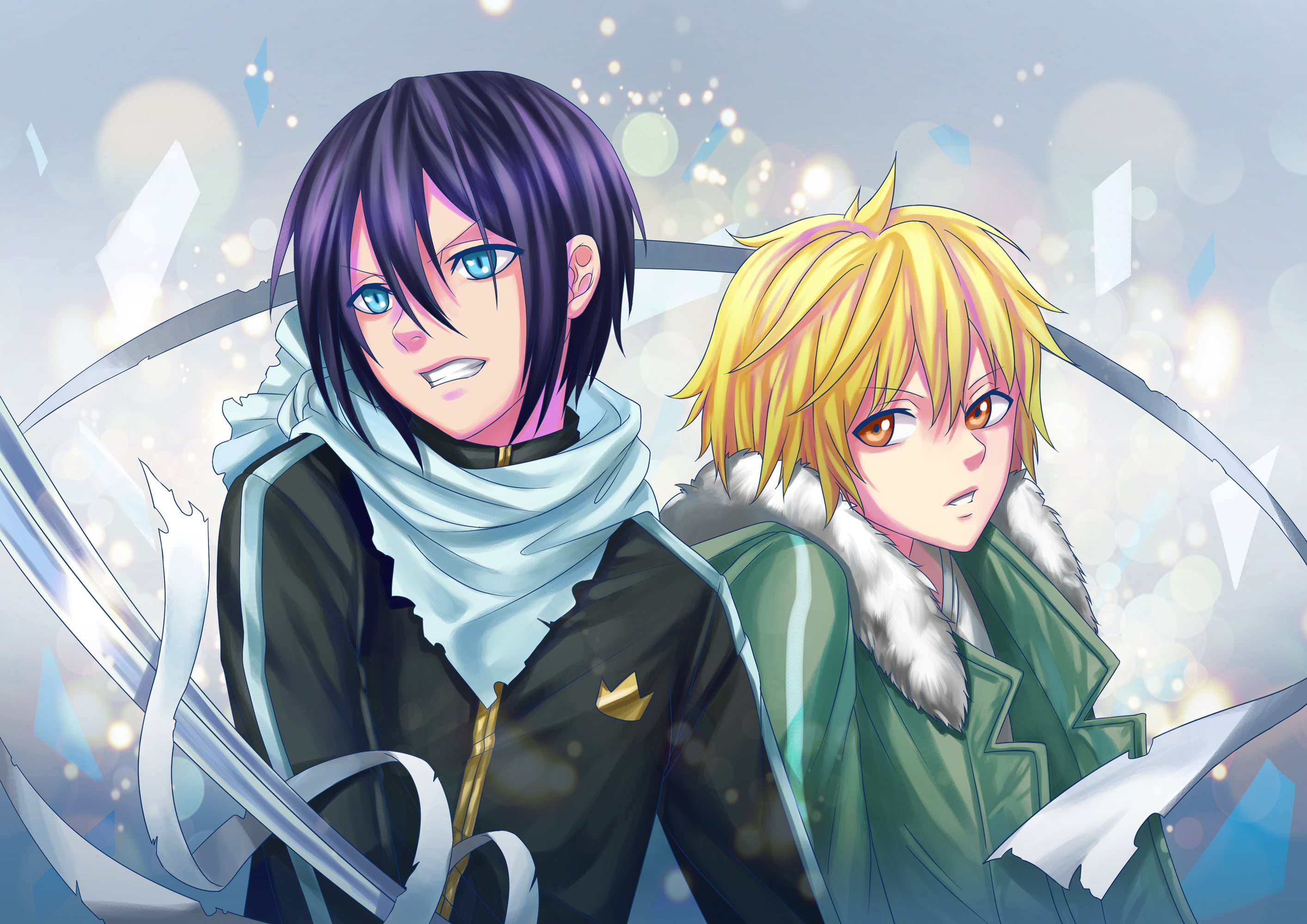 Anime, Yukine (Noragami), Yato (Noragami), 2K, Noragami, HD Wallpaper