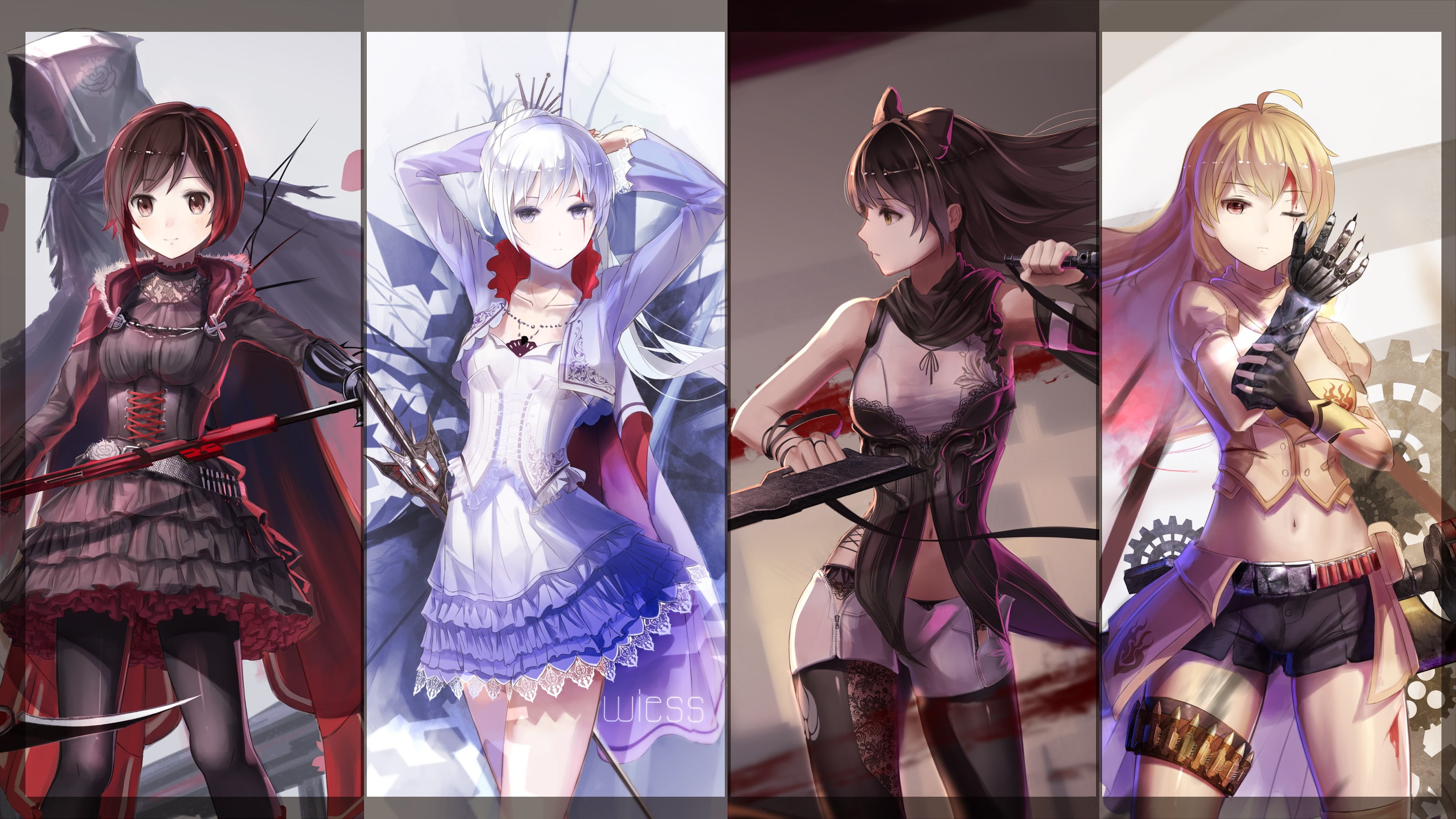 women, creativity, front view, real people, collage, art and craft, costume, skirt, indoors, auto post production filter, anime, digital composite, clothing, HD Wallpaper