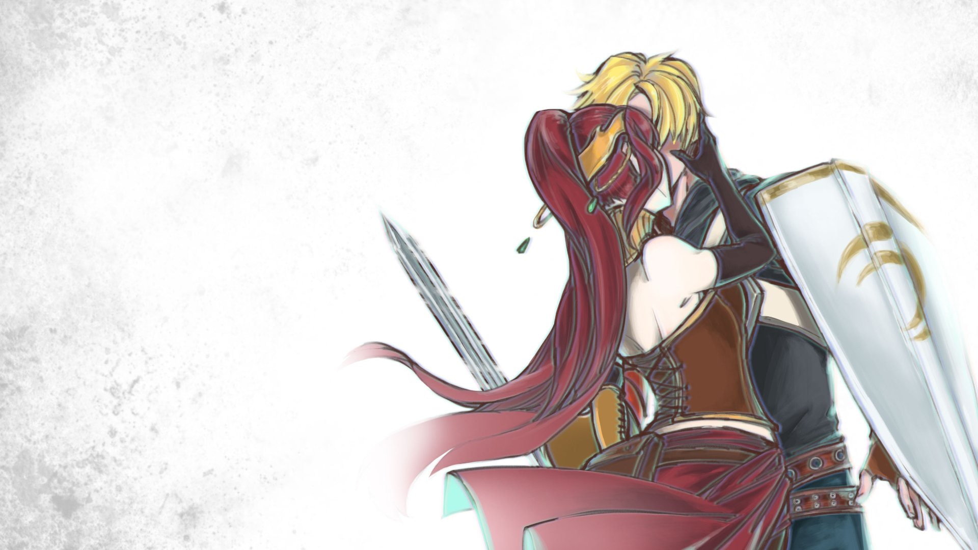 technology, choice, 1080P, RWBY, in a row, close-up, indoors, Anime, Pyrrha Nikos, metal, man made, nature, wall - building feature, multi colored, low angle view, HD Wallpaper
