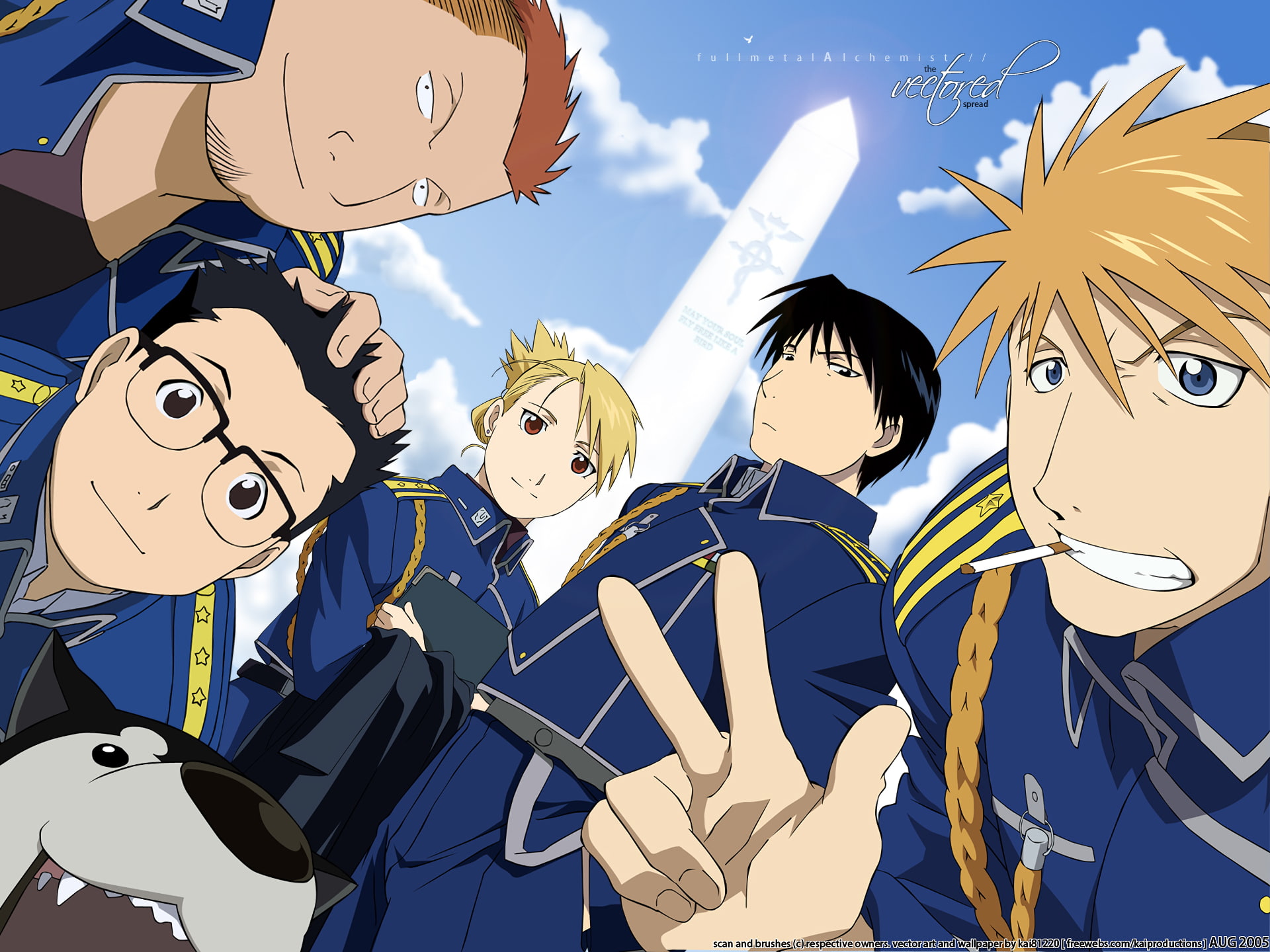 Kain Fuery, Vato Falman, 1080P, FullMetal Alchemist, Jean Havoc, Heymans Breda, Roy Mustang, Riza Hawkeye, HD Wallpaper
