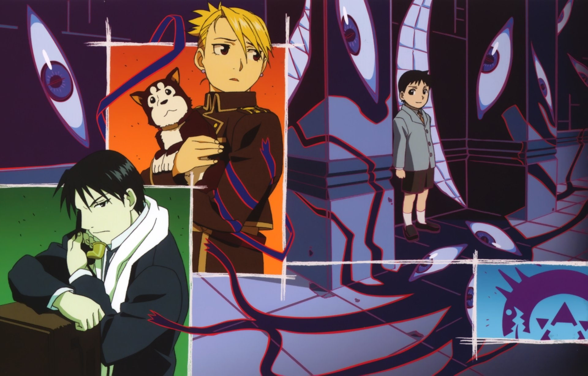 Pride (Fullmetal Alchemist), Roy Mustang, Riza Hawkeye, 1080P, FullMetal Alchemist, HD Wallpaper
