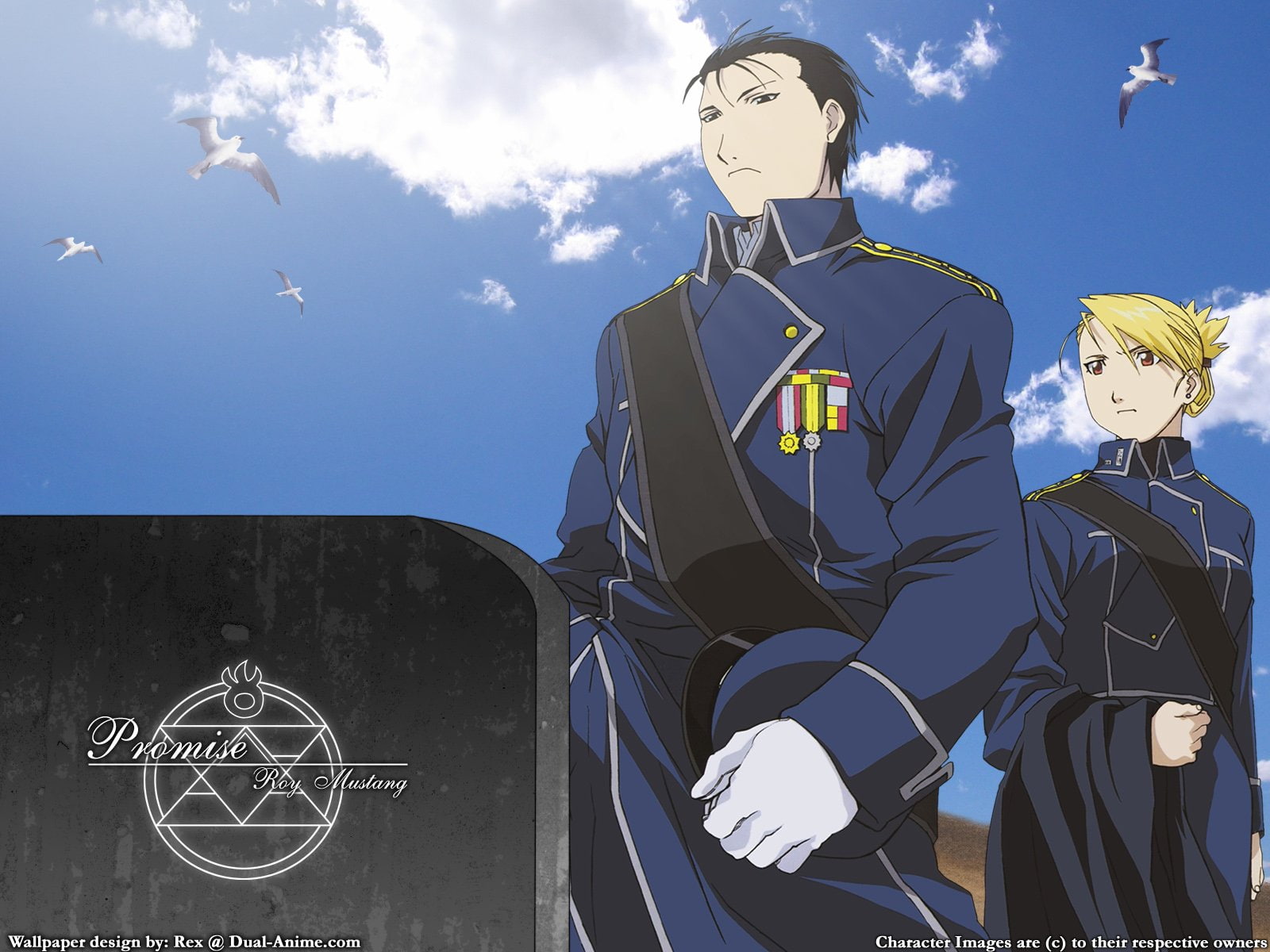 FullMetal Alchemist, Riza Hawkeye, Roy Mustang, 720P, HD Wallpaper