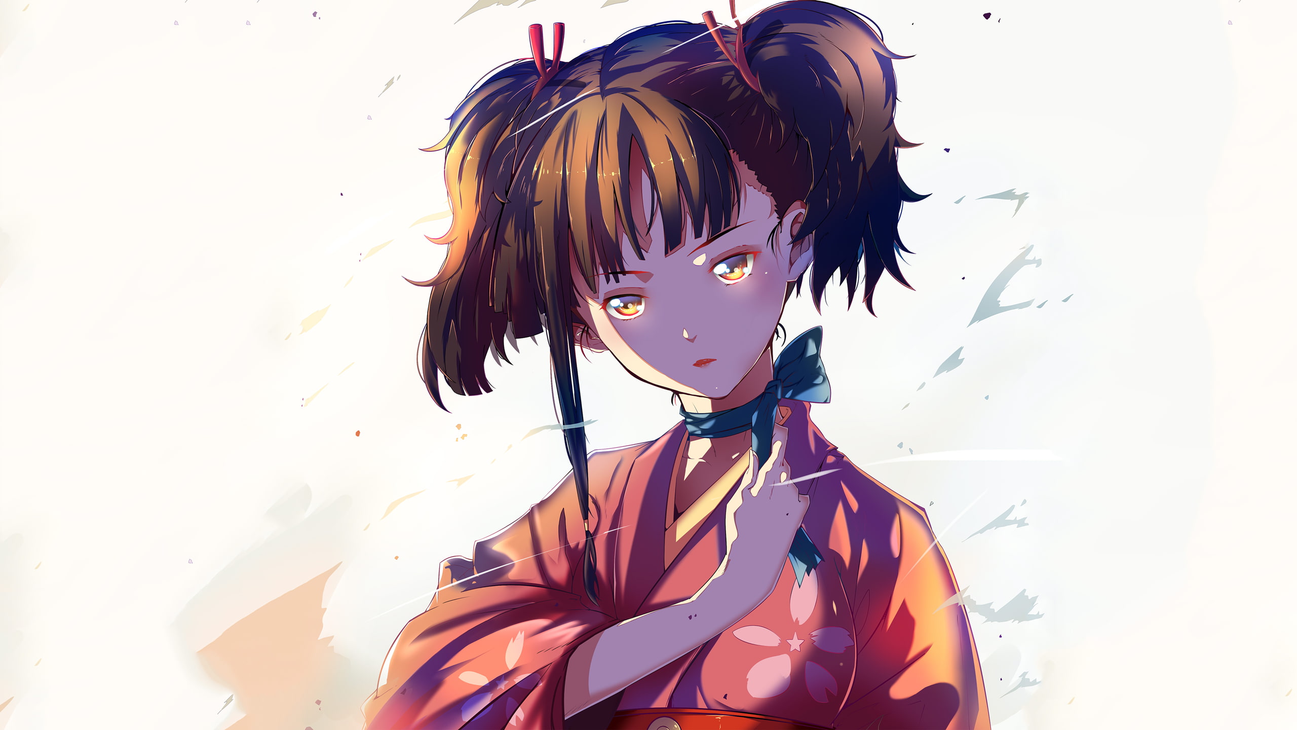 2K, anime girls, Mumei, anime, Kabaneri of the Iron Fortress, HD Wallpaper