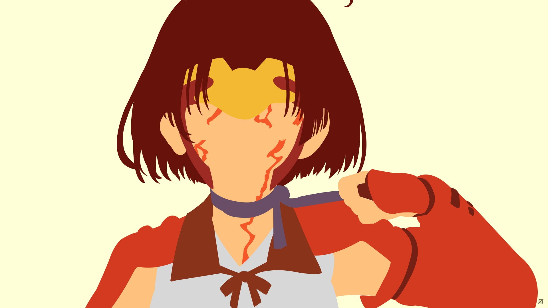 Kabaneri of the Iron Fortress, 1080P, Koutetsujou no Kabaneri, vector, anime girls, Mumei, HD Wallpaper