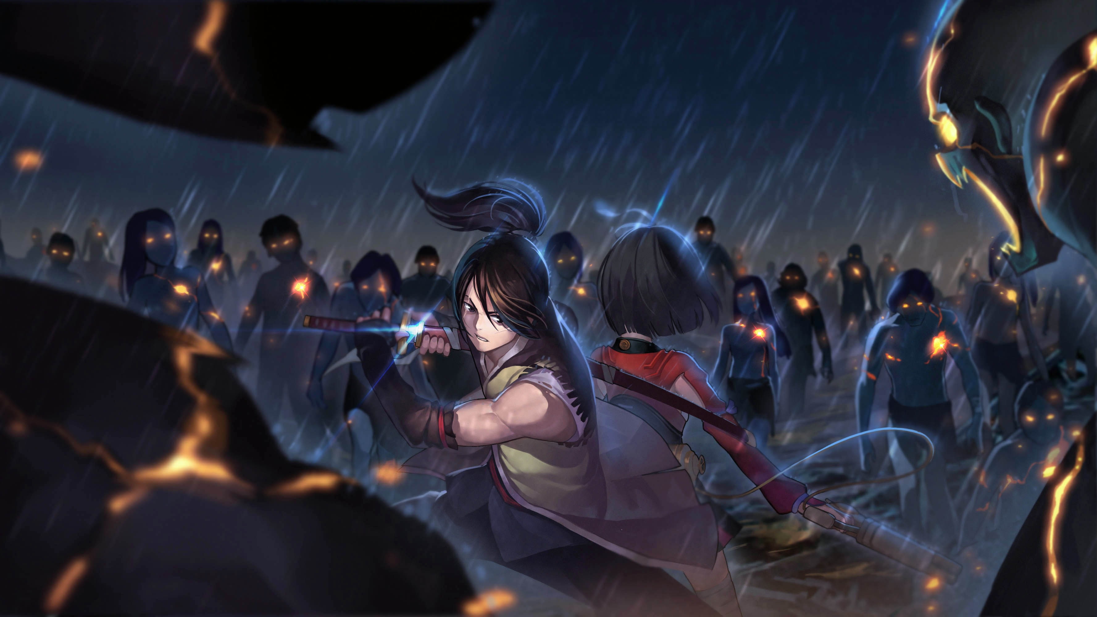 2K, Nanashi (Stranger: Mukou Hadan), Mumei, Kabaneri of the Iron Fortress, Stranger: Mukou Hadan, HD Wallpaper