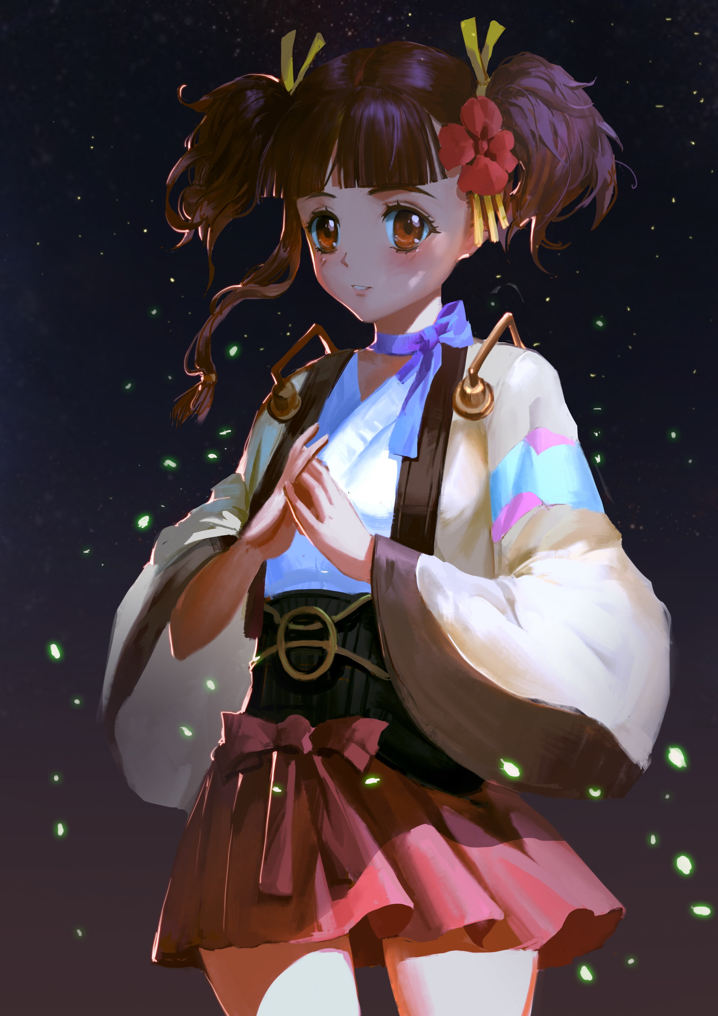 dressing up, Kabaneri of the Iron Fortress, child, offspring, girls, event, clothing, nature, studio shot, innocence, Mumei, females, two people, people, Phone HD Wallpaper
