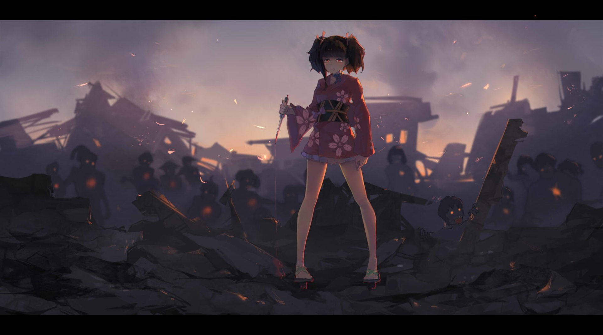 1080P, Kabaneri of the Iron Fortress, Mumei (Kabaneri of the Iron Fortress), Anime, HD Wallpaper
