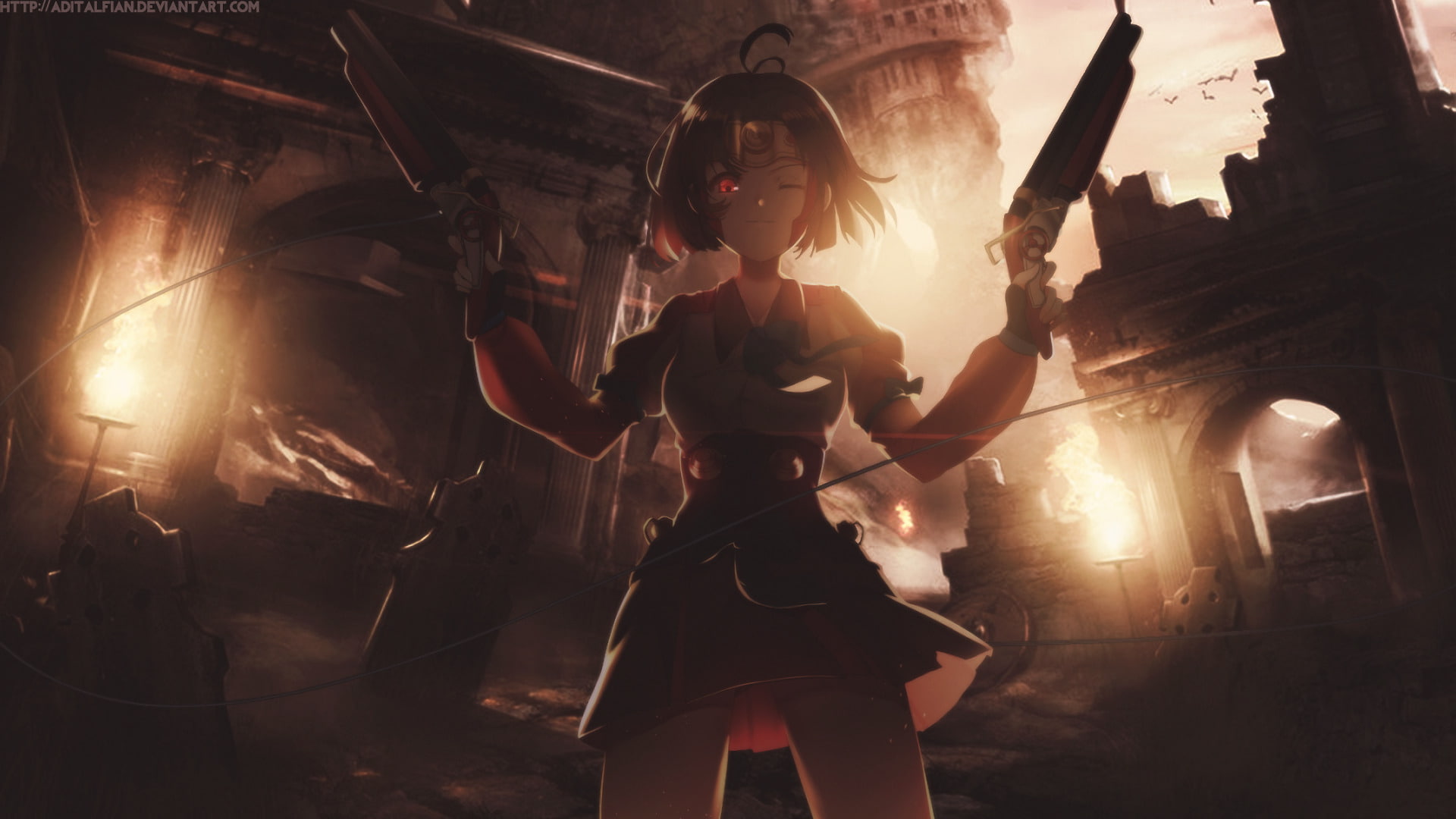 sword, mask - disguise, Kabaneri of the Iron Fortress, mask, 1080P, three quarter length, people, indoors, weapon, standing, aggression, adult, fashion, HD Wallpaper