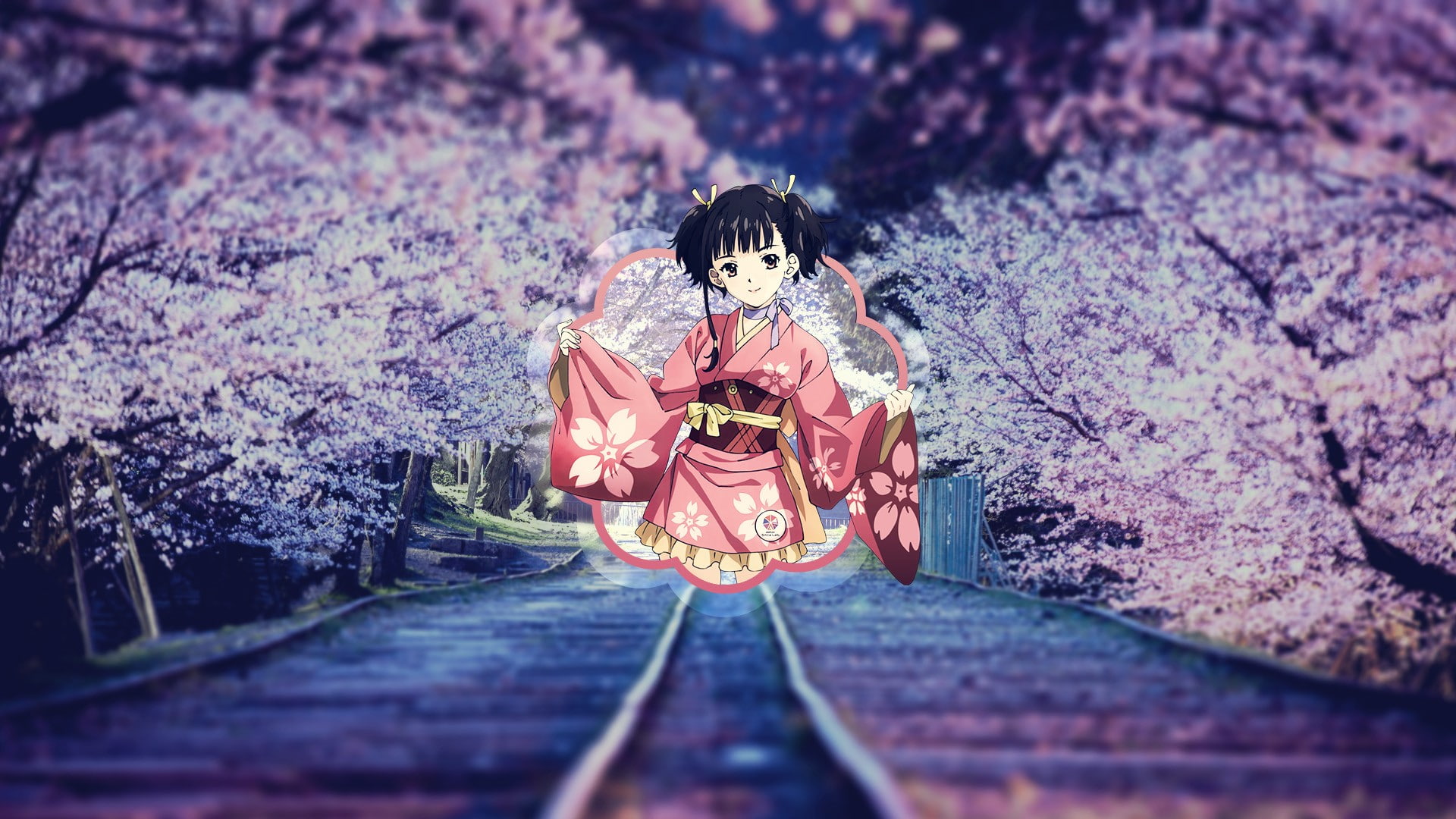 1080P, women, hair, fantasy, sitting, fashion, beautiful people, Mumei, plant, anime, childhood, full length, beautiful woman, one person, contemplation, HD Wallpaper