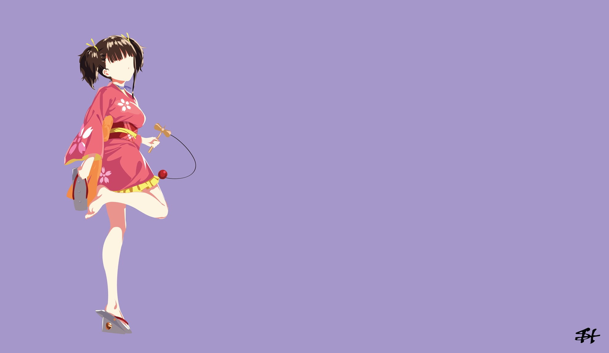 one person, adult, copy space, studio shot, Mumei, child, fashion, motion, clothing, women, colored background, Koutetsujou no Kabaneri, indoors, girls, HD Wallpaper