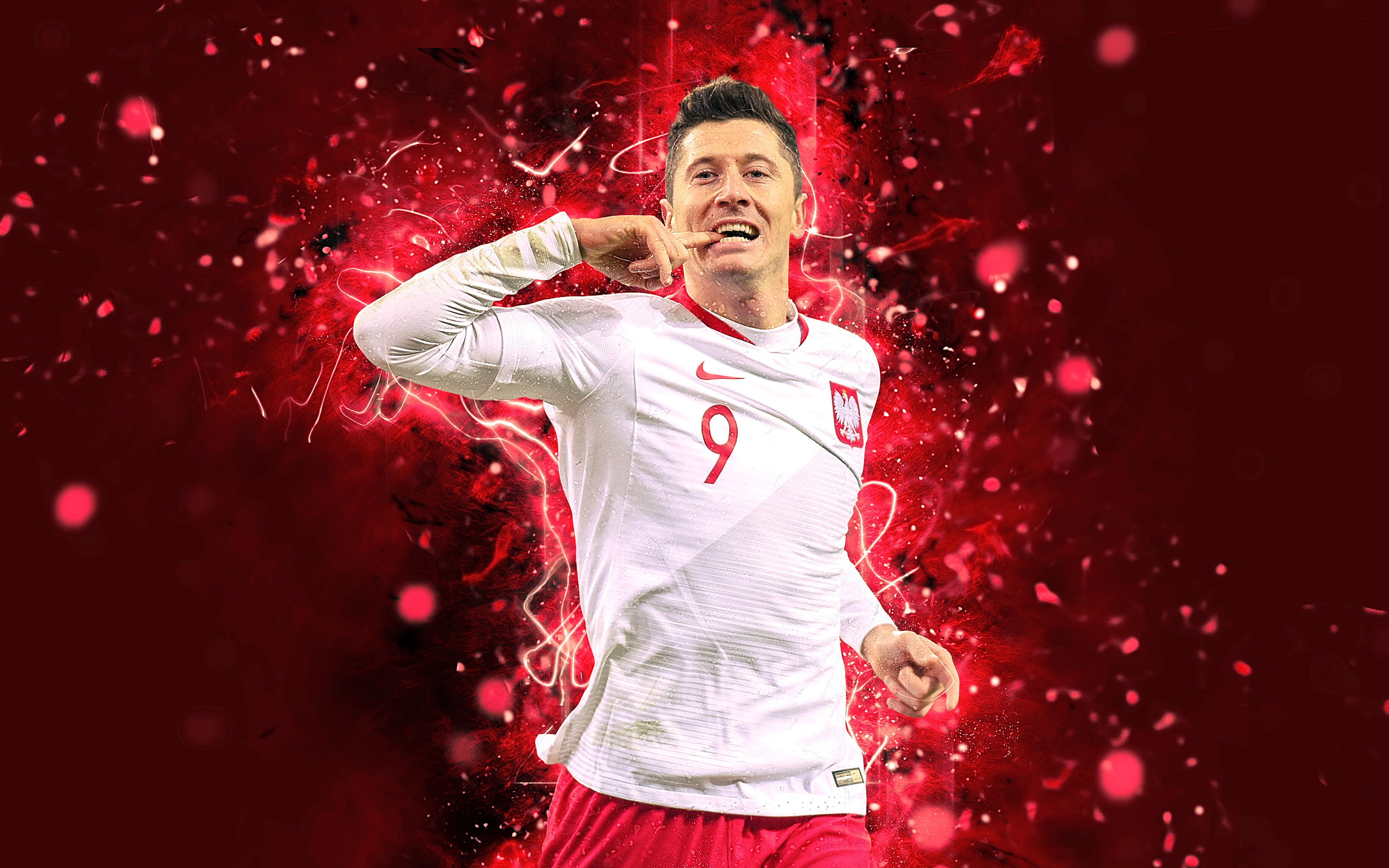 4K, Soccer, Robert Lewandowski, Polish, HD Wallpaper