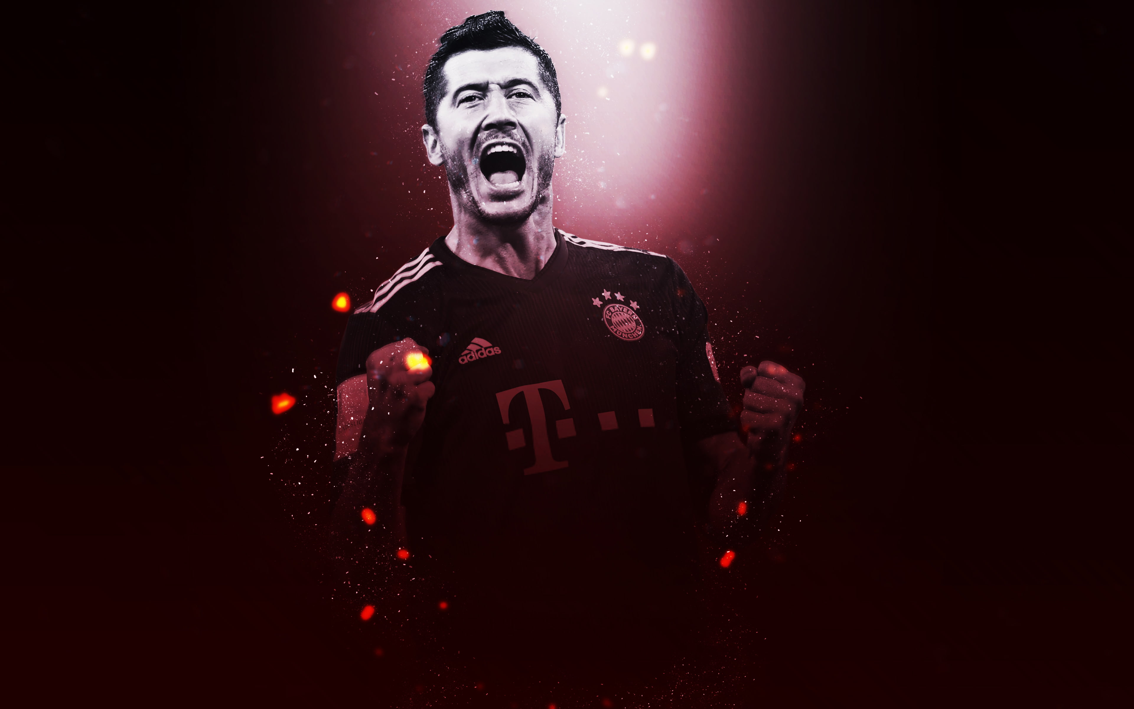 FC Bayern Munich, 4K, Polish, Robert Lewandowski, Soccer, HD Wallpaper