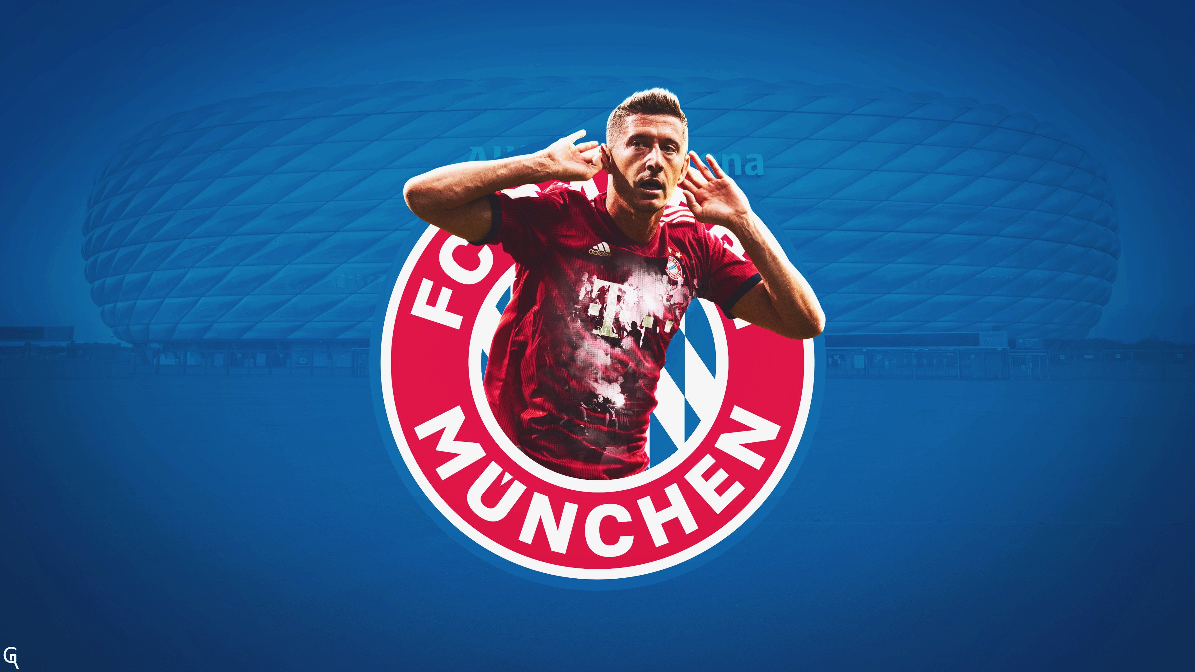 Soccer, Polish, Robert Lewandowski, 4K, FC Bayern Munich, HD Wallpaper
