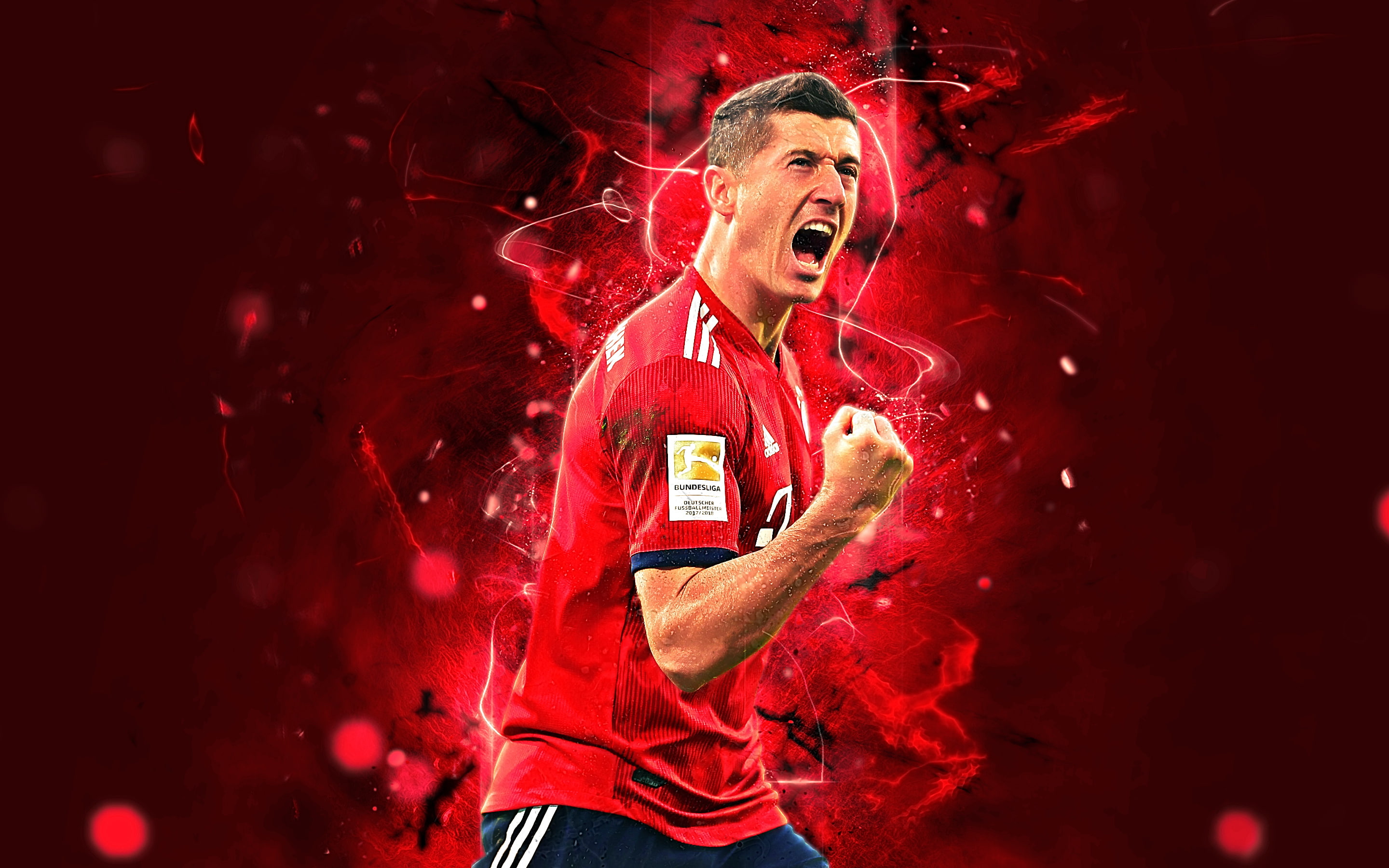 2K, FC Bayern Munich, Polish, Robert Lewandowski, Soccer, HD Wallpaper