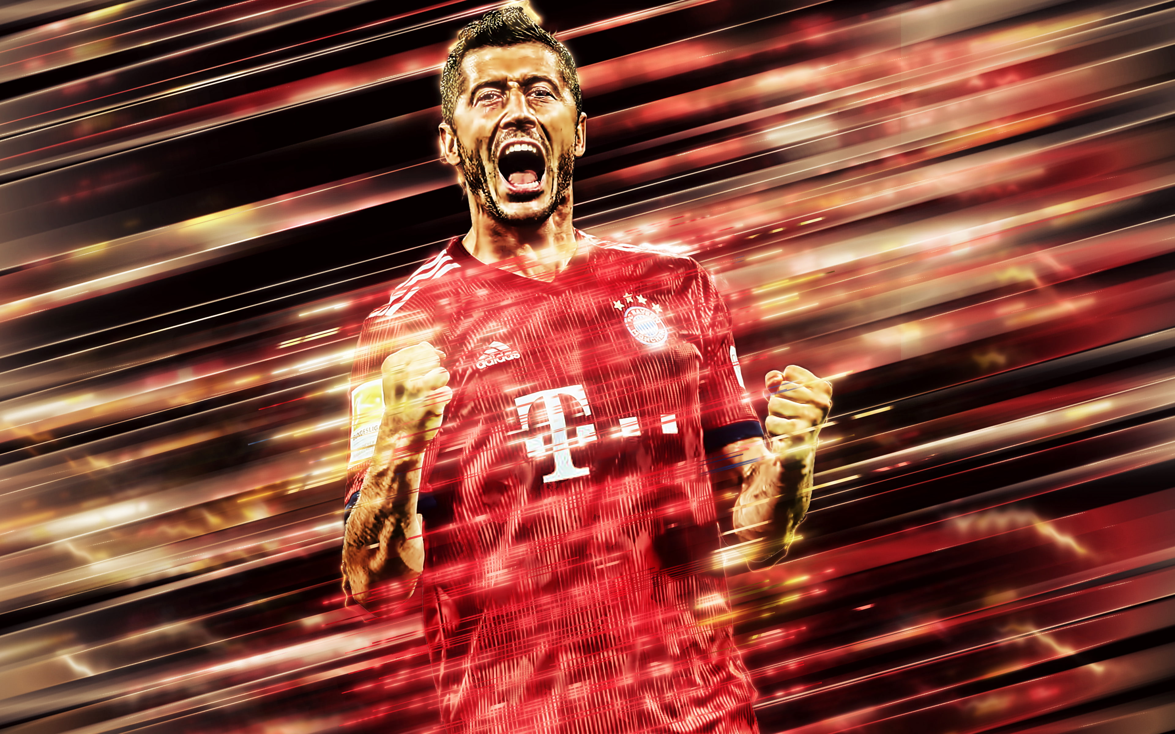 FC Bayern Munich, Soccer, 4K, Polish, Robert Lewandowski, HD Wallpaper