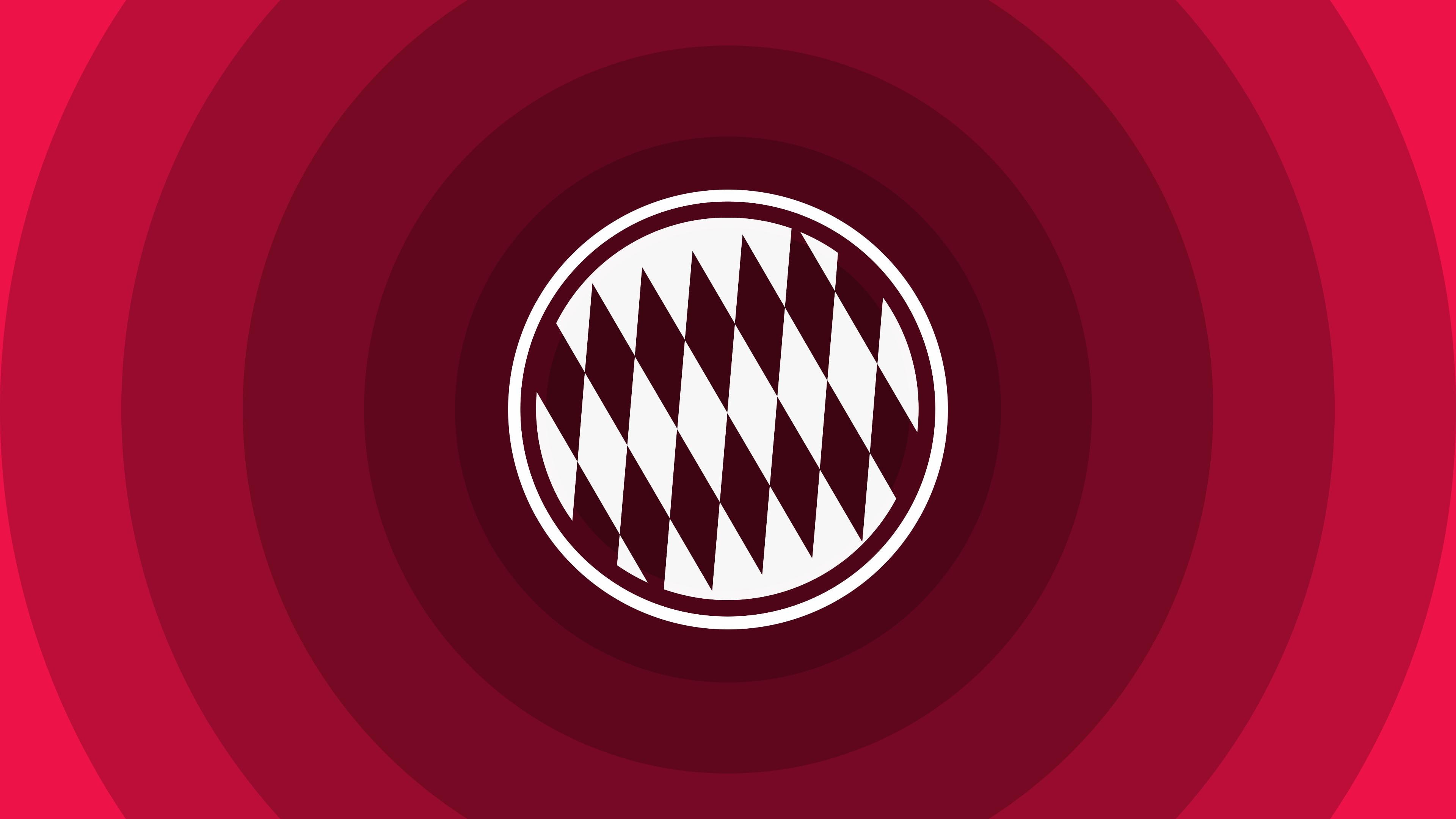 illustration, harleyquin, bayern, 4K, munich, maroon, minimal, white, logo, fc, HD Wallpaper