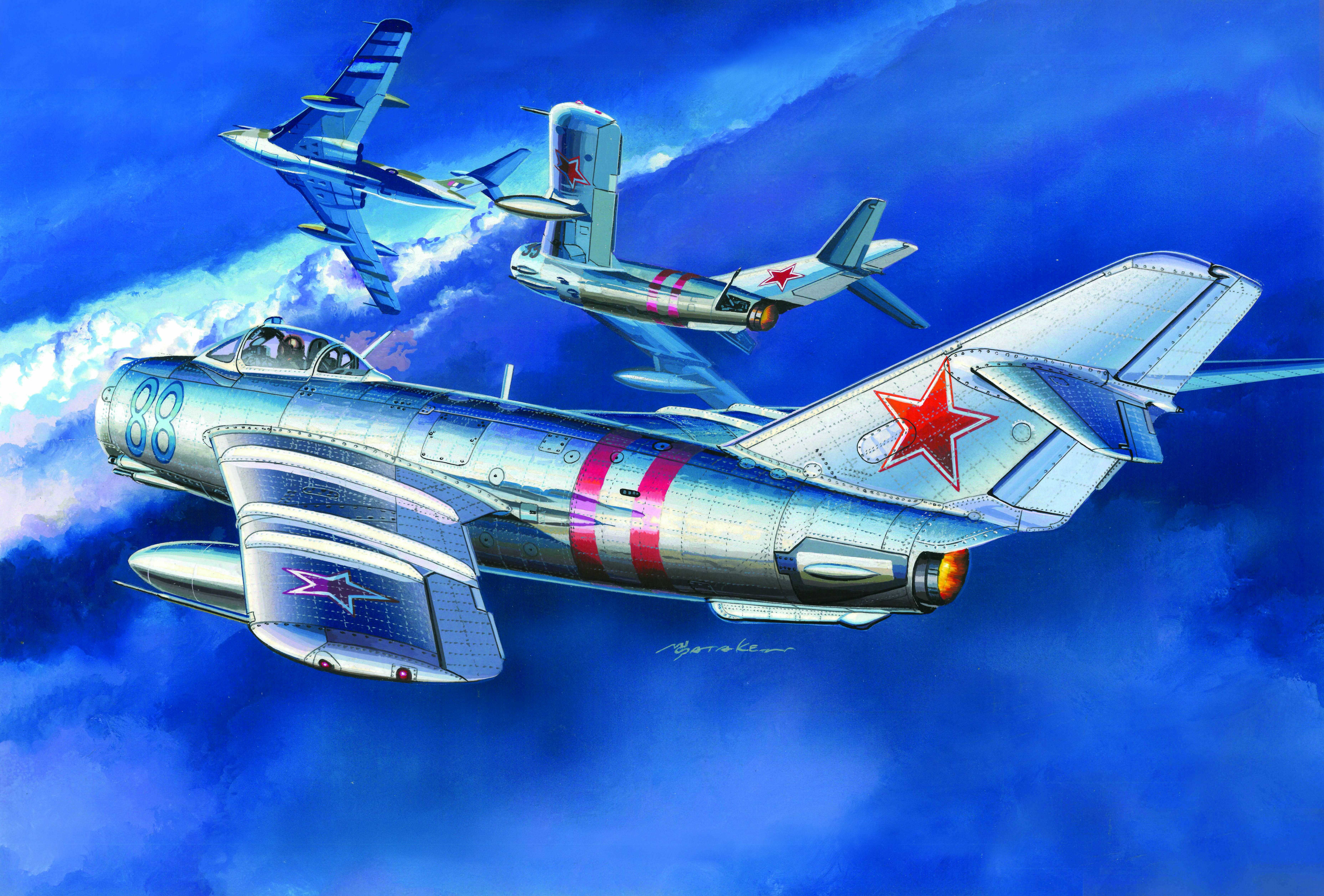 Fresco, The MiG-17, OKB Mikoyan and Gurevich, Soviet jet fighter, 5K, THE SOVIET AIR FORCE, HD Wallpaper
