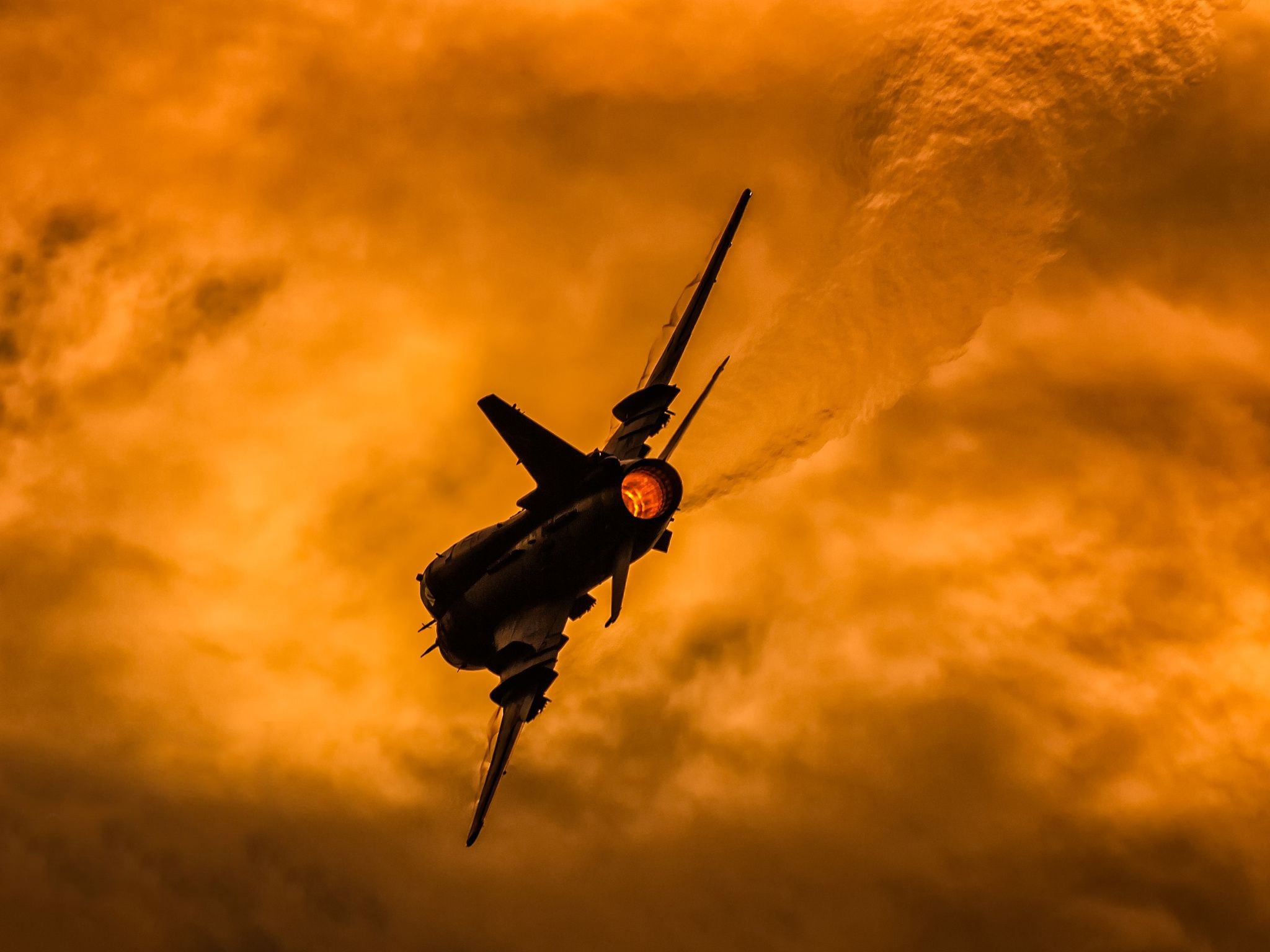 1080P, Polish air force, Fighter-bomber, Sukhoi Su-22M4, The fast and the furious, Sunset, Su-22M4, Su-22, HD Wallpaper