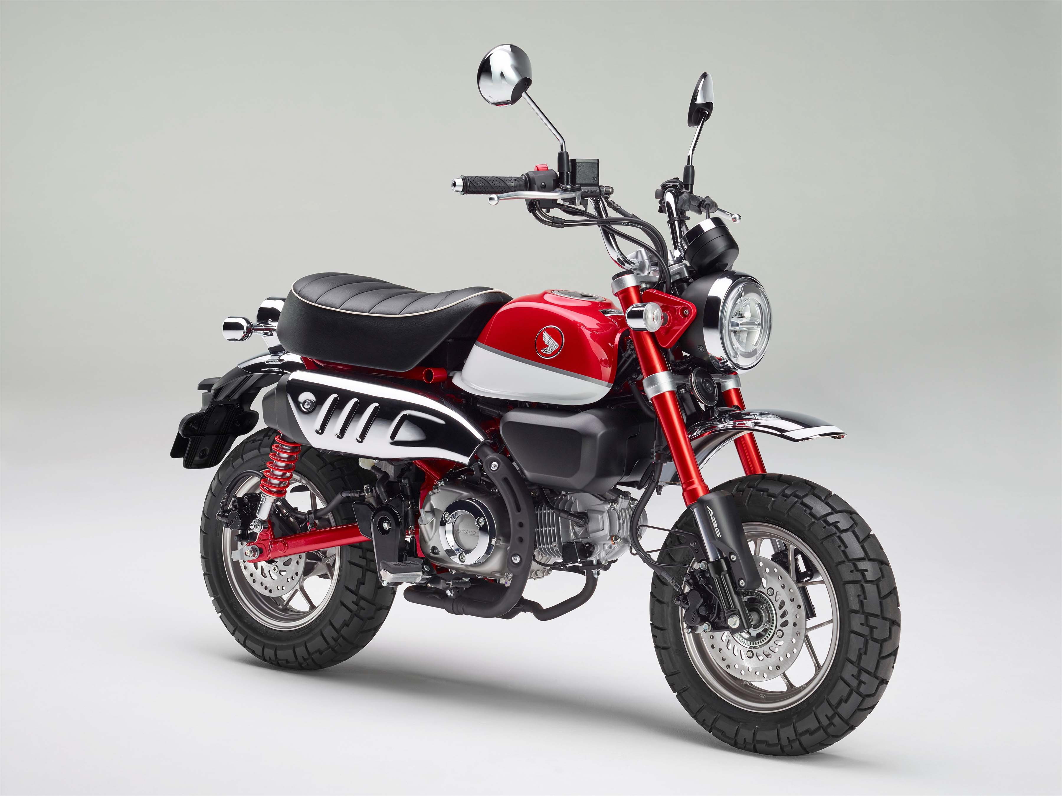 2018, Monkey, Red, 125, Honda, 2K, HD Wallpaper